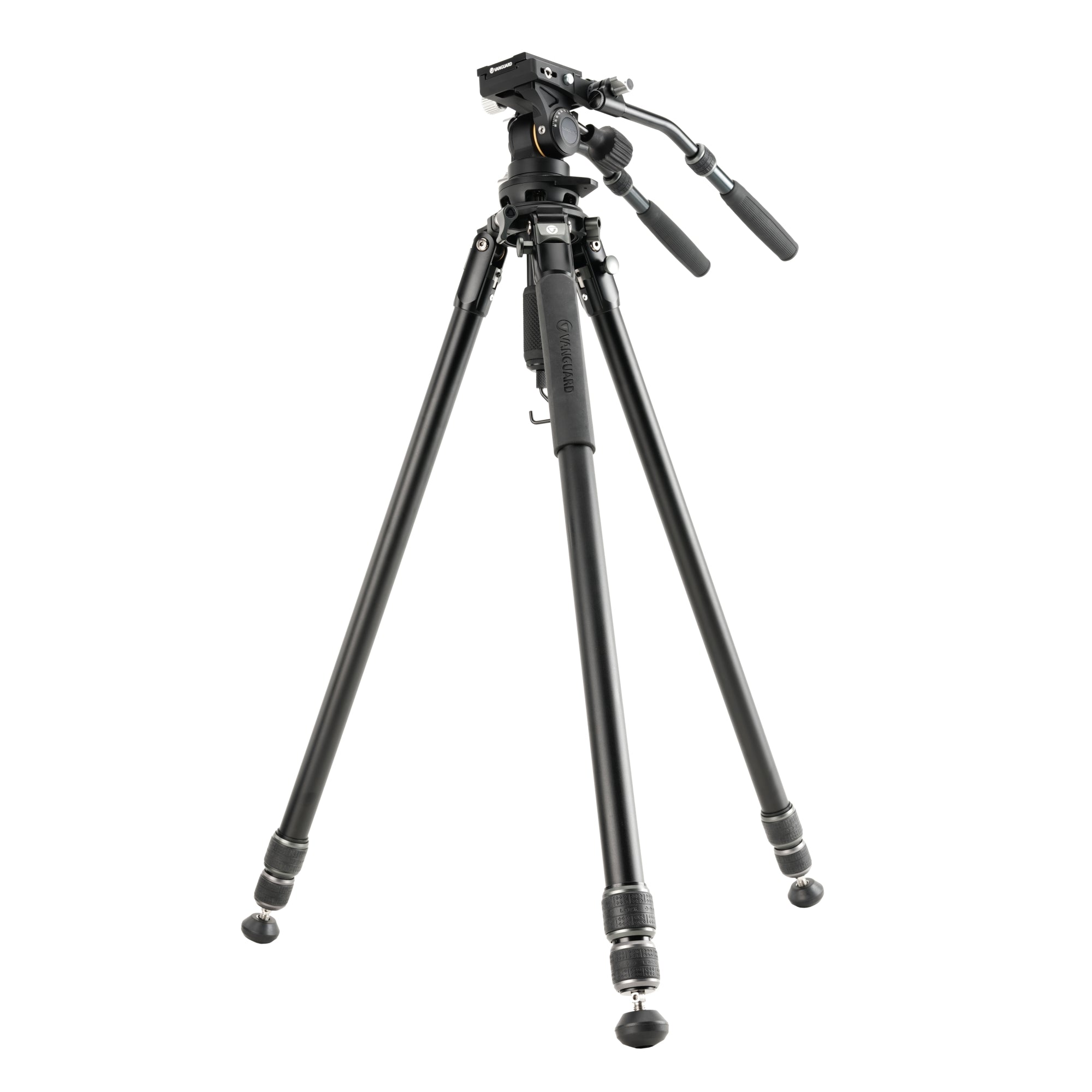Alta Pro 3VRL 303AV18 Professional Aluminum Video Tripod with Fluid Pan Head - Heavy Duty Camera Stand for DSLR, Mirrorless, Camcorders - Perfect for Filmmaking, Live Streaming & Photography