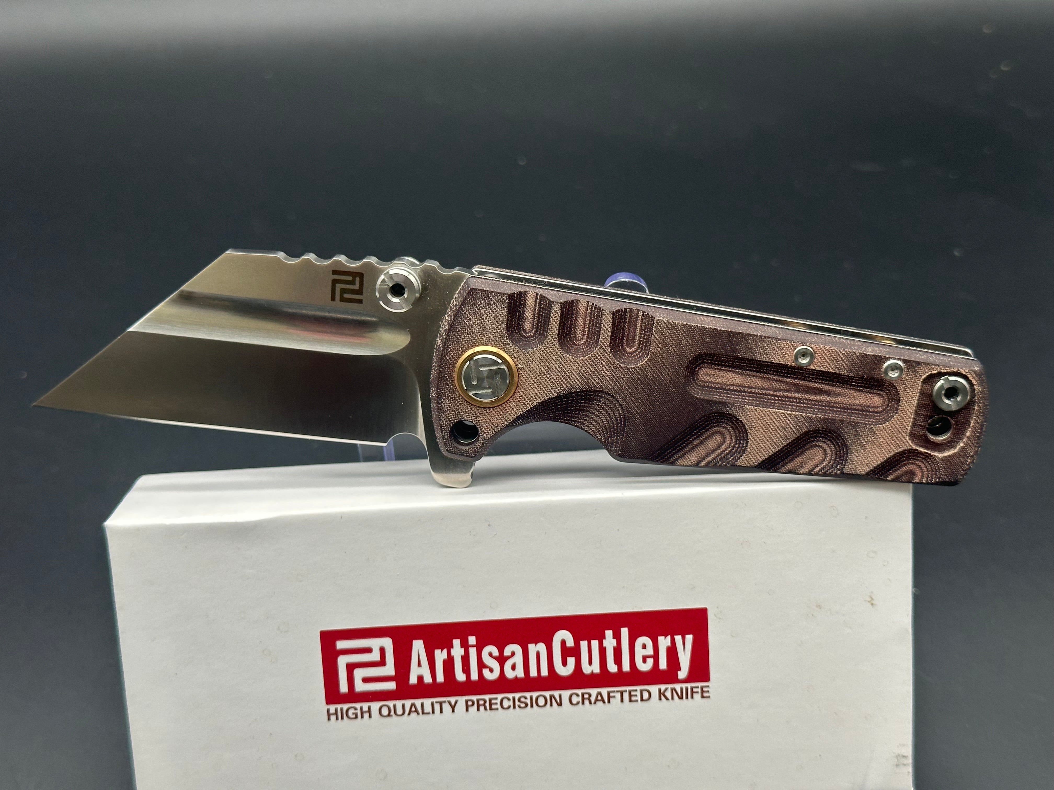 Artisan Cutlery Proponent D2 Folding Knife with Sheath Pouch, Pins & Gift Box – Perfect for Camping, Hiking & Outdoor Survival Gear