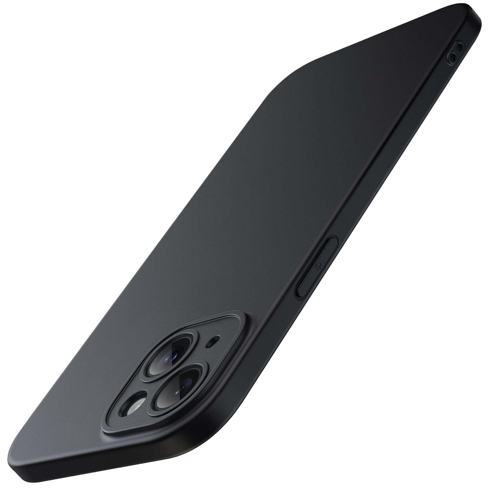 JETech Ultra-Thin Slim Case for iPhone 15 Plus 6.7-Inch - Matte Finish Minimalist Protective Cover with Full Camera Lens Protection (Black) | Perfect for Everyday Use, Work & Travel