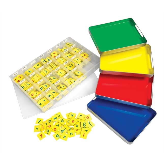 Really Good Stuff MAGtivity Tins with Soft Touch Magnetic Foam Letter Tiles - Classroom Phonics Kit for Kids Learning, Reading & Spelling Activities | Perfect for Homeschool & Preschool Education