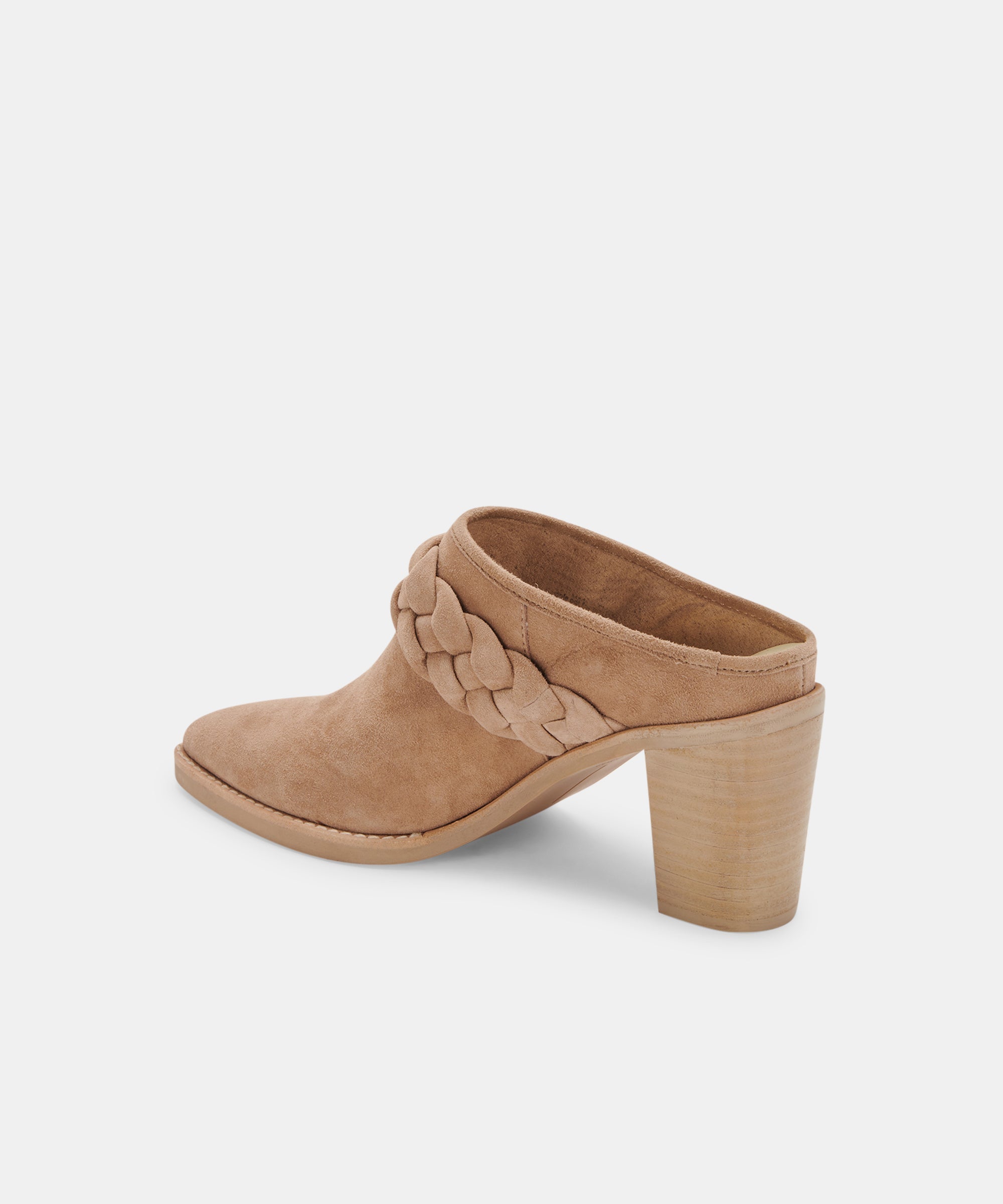 SERLA Women's Mules Shoes - Soft Suede Slip-On Loafers with Truffle Color for Comfort & Style | Perfect for Casual Outings, Office Wear & Everyday Errands