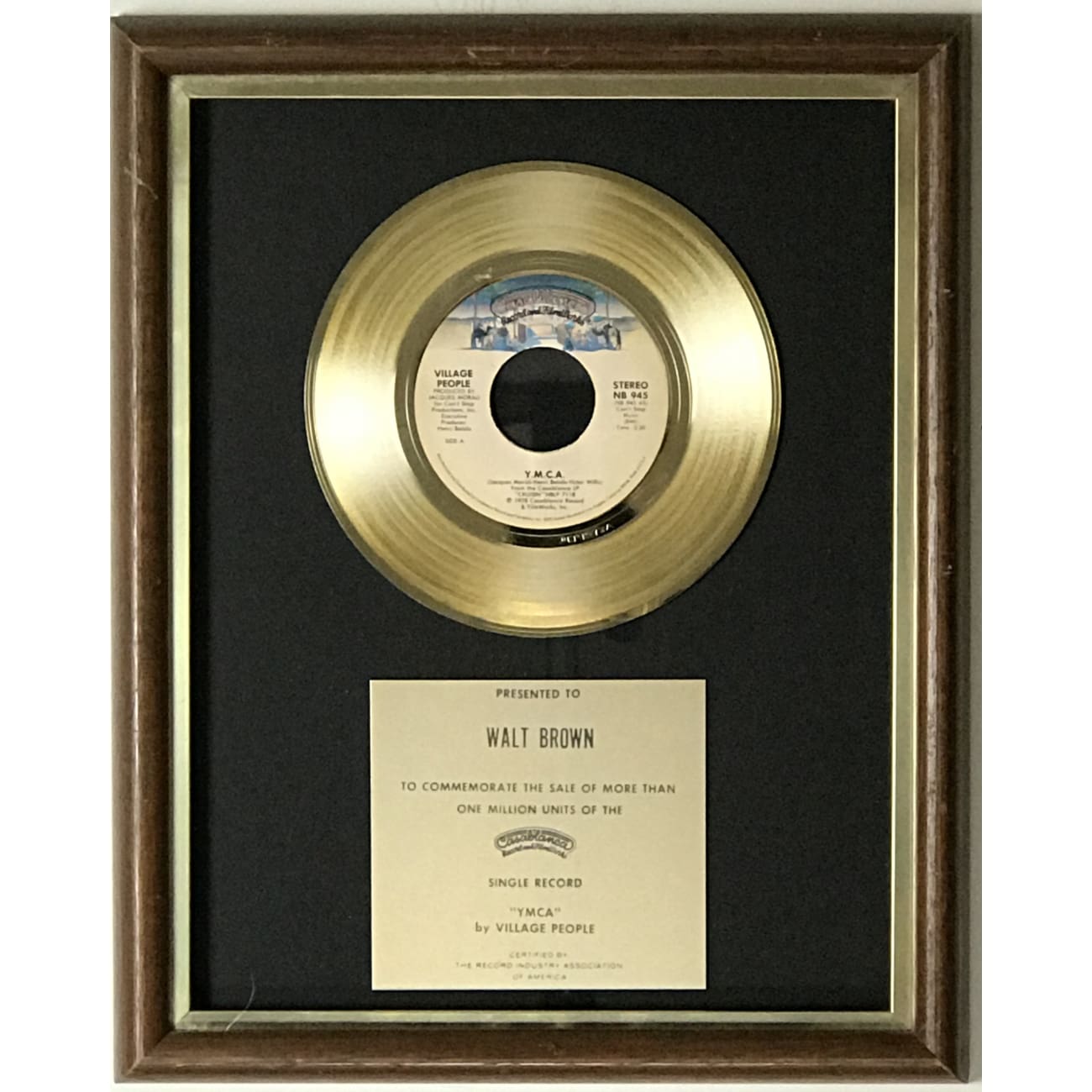 Vintage Village People Y.M.C.A. Vinyl Record - Casablanca Label Award Winning Disco Music - Perfect for 70s Themed Parties & Music Collectors