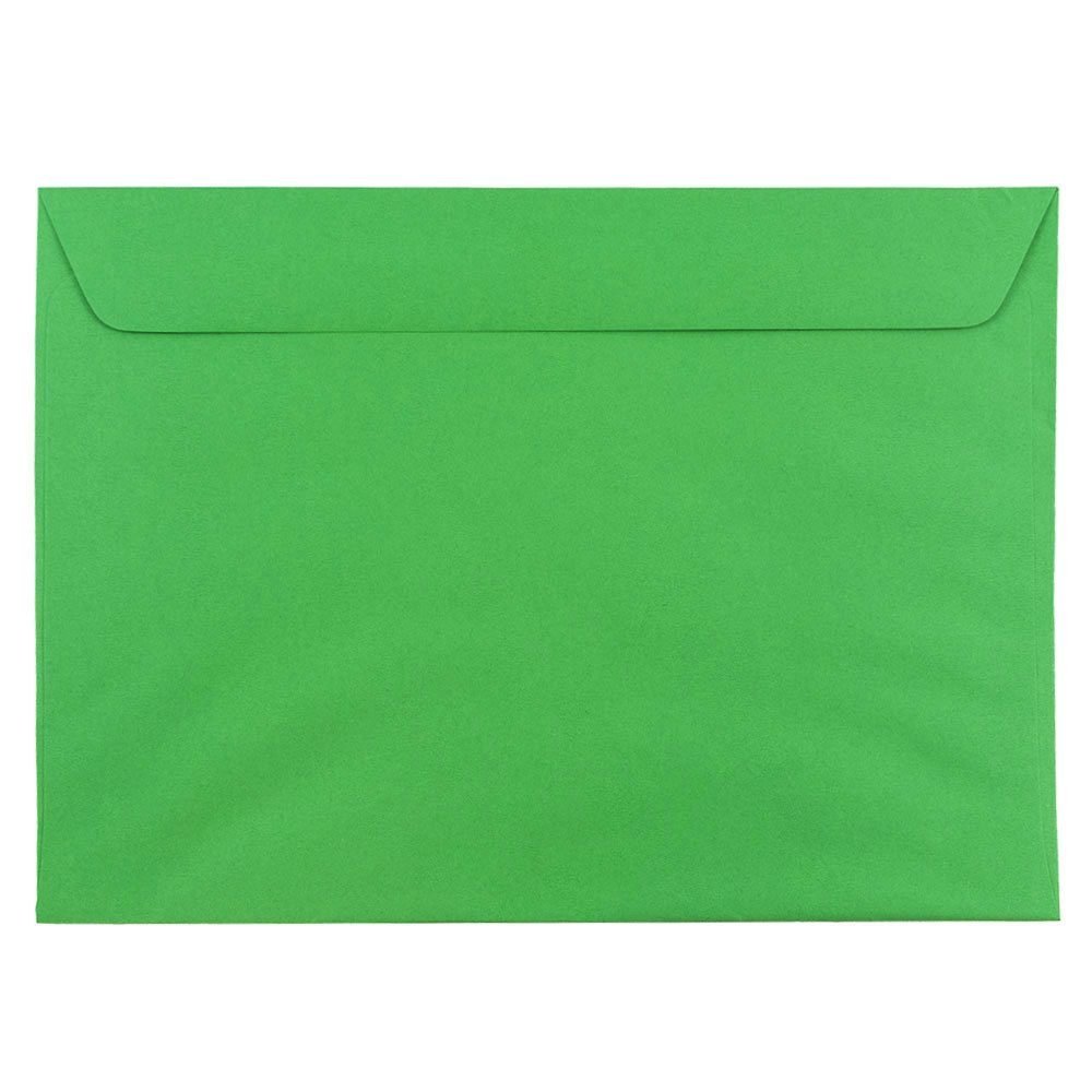 JAM PAPER 9 x 12 Inch Colored Envelopes - 500 Pack, Recycled Green Paper, Bulk Mailing & Business Envelopes for Invitations, Greeting Cards, Wedding Stationery & Office Use