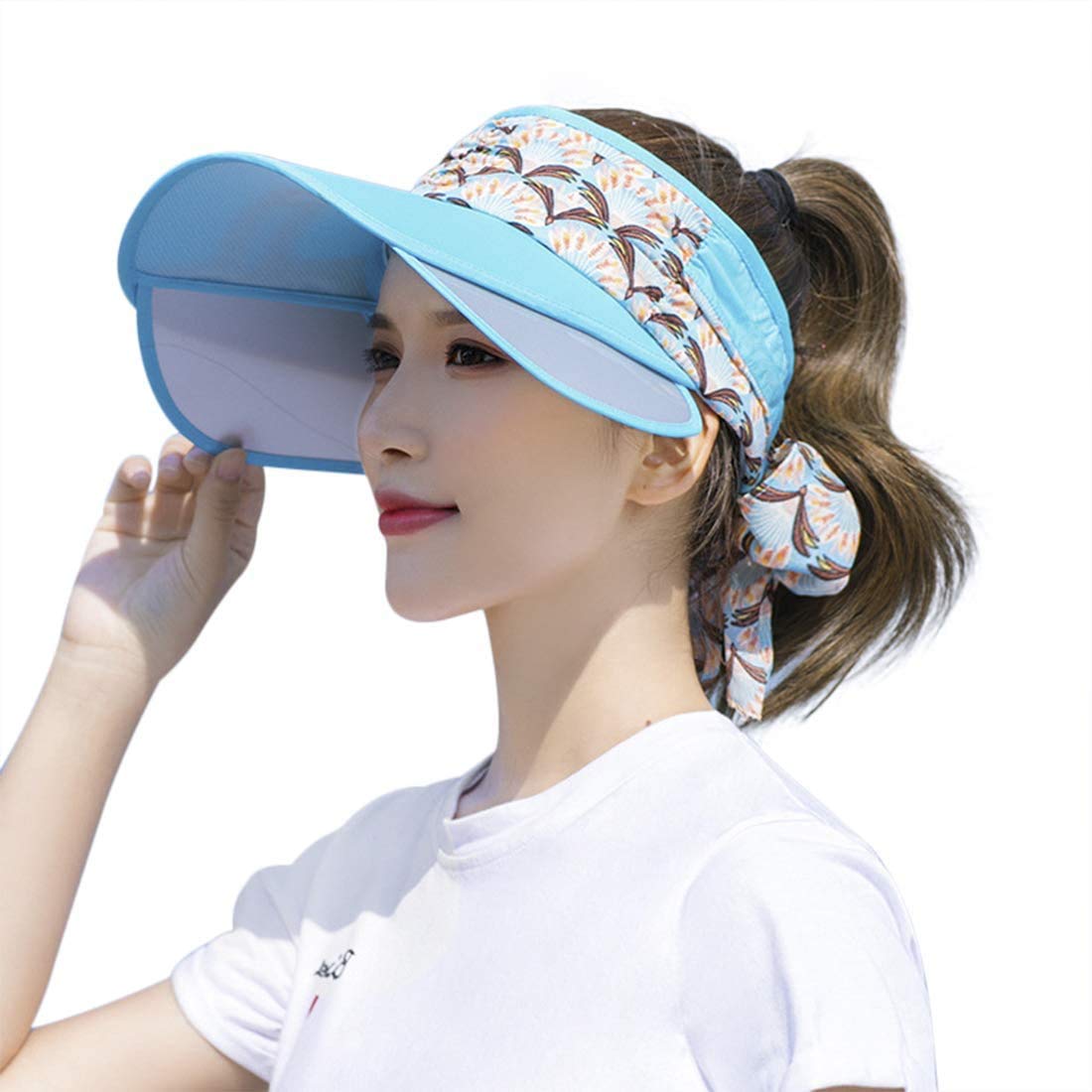 Unisex UV Protection Breathable Sports Sun Visor Hat - Lightweight Golf Running Tennis Hat for Outdoor Activities & Summer Sun Protection