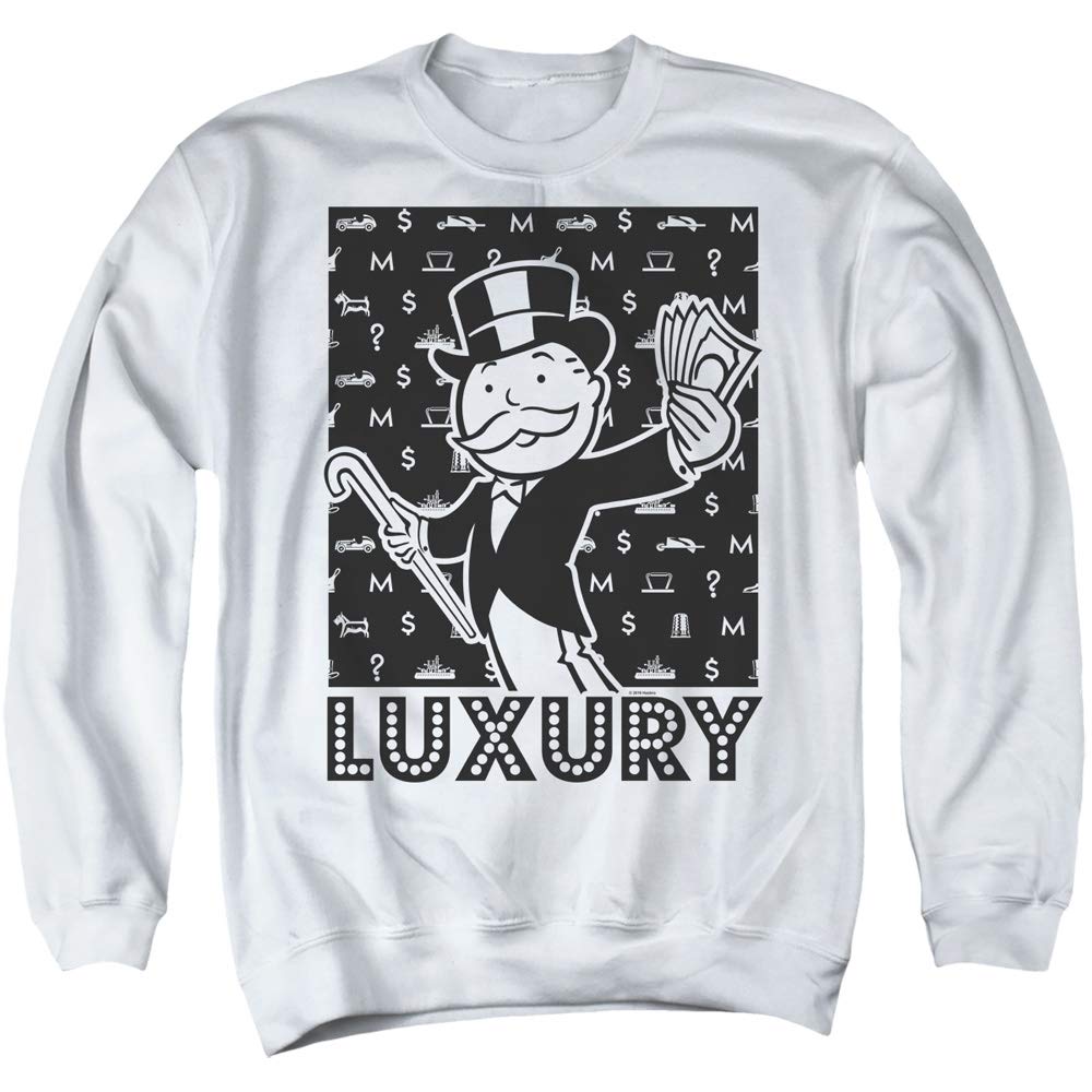 Monopoly Luxury Unisex Crewneck Sweatshirt for Men & Women - Soft Casual Pullover for Gaming Nights, Streetwear & Lounge Comfort