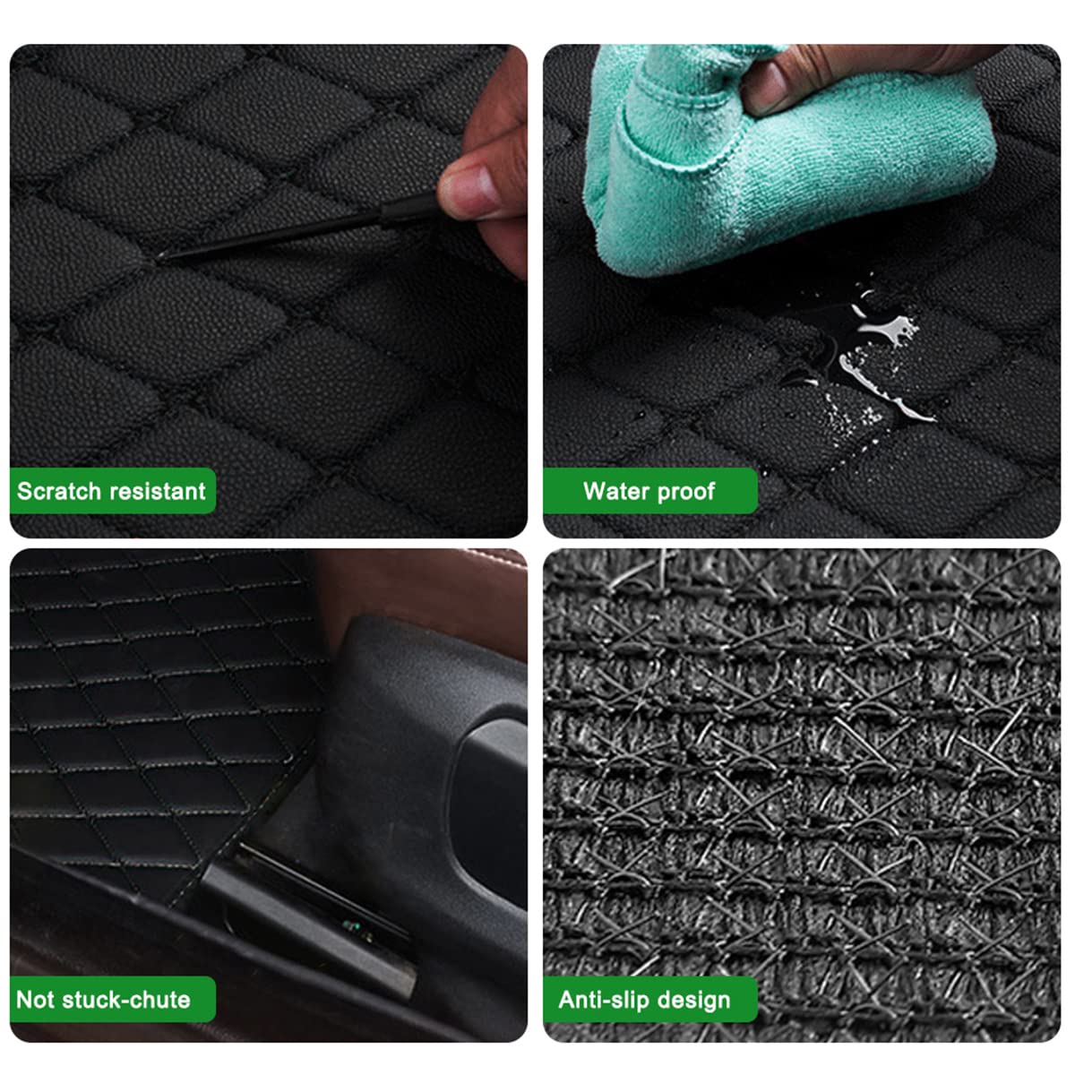 Premium Ayoade Car Floor Mats for Lexus GS350 2012-2017 - Custom Fit All-Weather Floor Liners with Anti-Slip Design - Black Leather Carpet Mats for Enhanced Protection & Style - Perfect for Daily Commute, Road Trips & Winter Driving