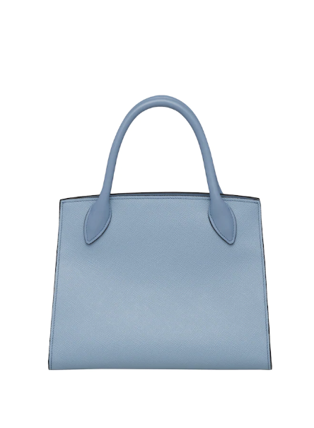 Prada Monochrome Saffiano Leather Handbag for Women - Light Blue Crossbody Bag | Perfect for Work, Travel & Everyday Use