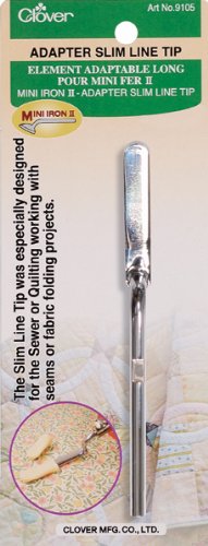 Mini Iron II with Slim Line Adapter Tip - Compact Travel Iron for Clothes, DIY Crafts & Quilting - Perfect for Home, Travel & Sewing Projects