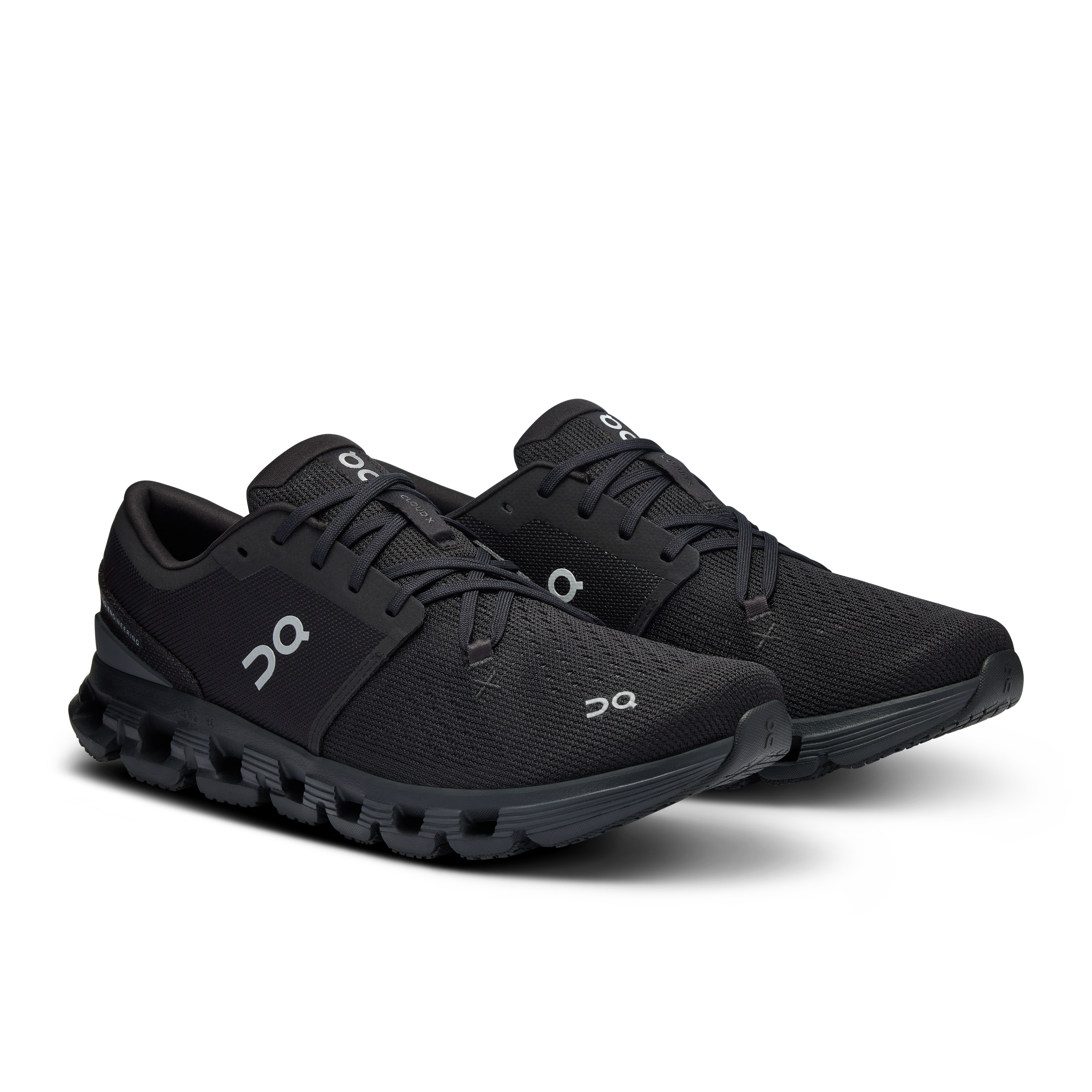 On Running Men's Cloud X 4 Running Shoes - Lightweight & Breathable Black/Eclipse for Jogging, Gym Workouts & Daily Wear