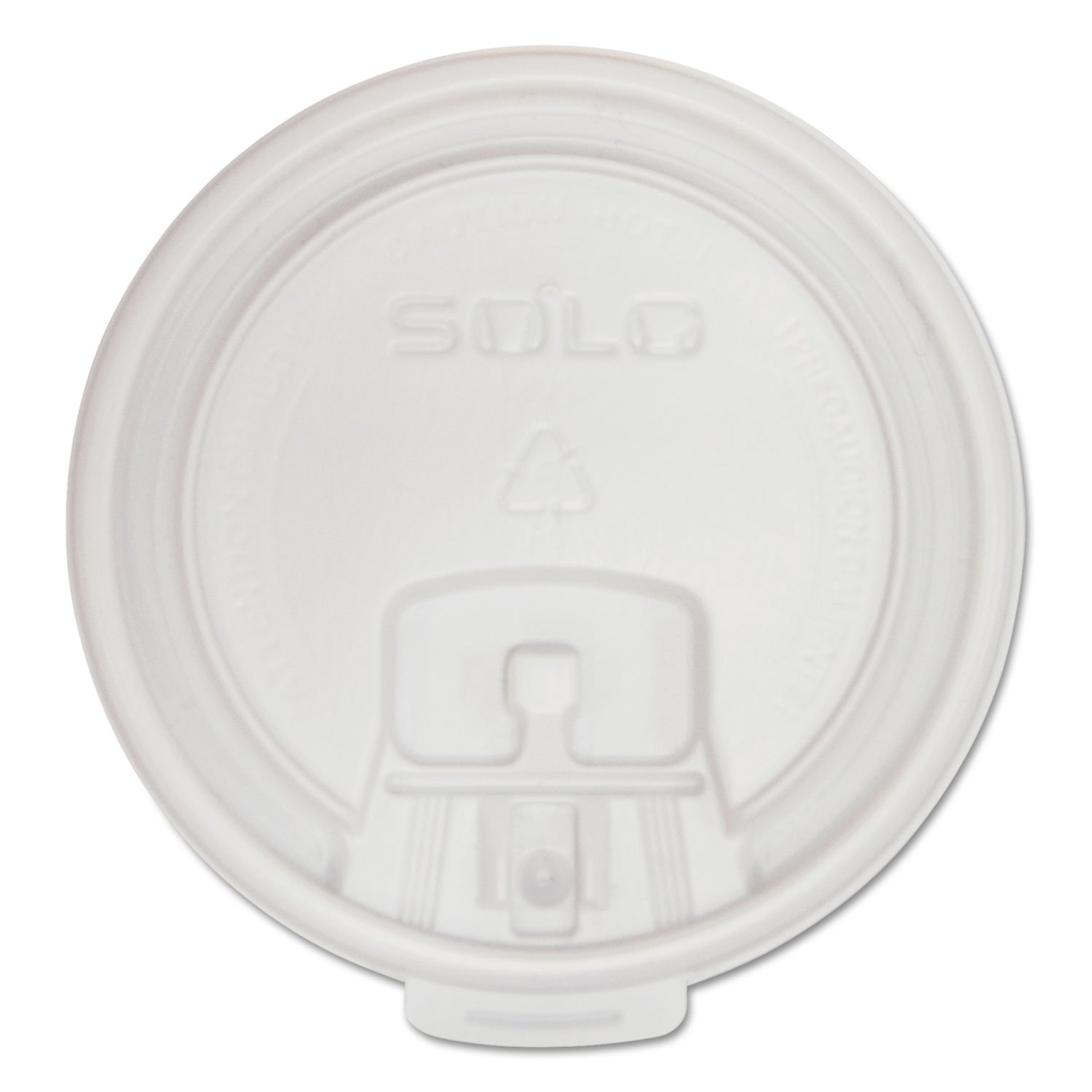 SOLO Cup Company Lift Back & Lock Tab Lids for Paper Cups SCC LB3101 - Disposable Drink Lids for Hot & Cold Beverages - Perfect for Coffee, Tea, and Soda at Home, Office, or Parties