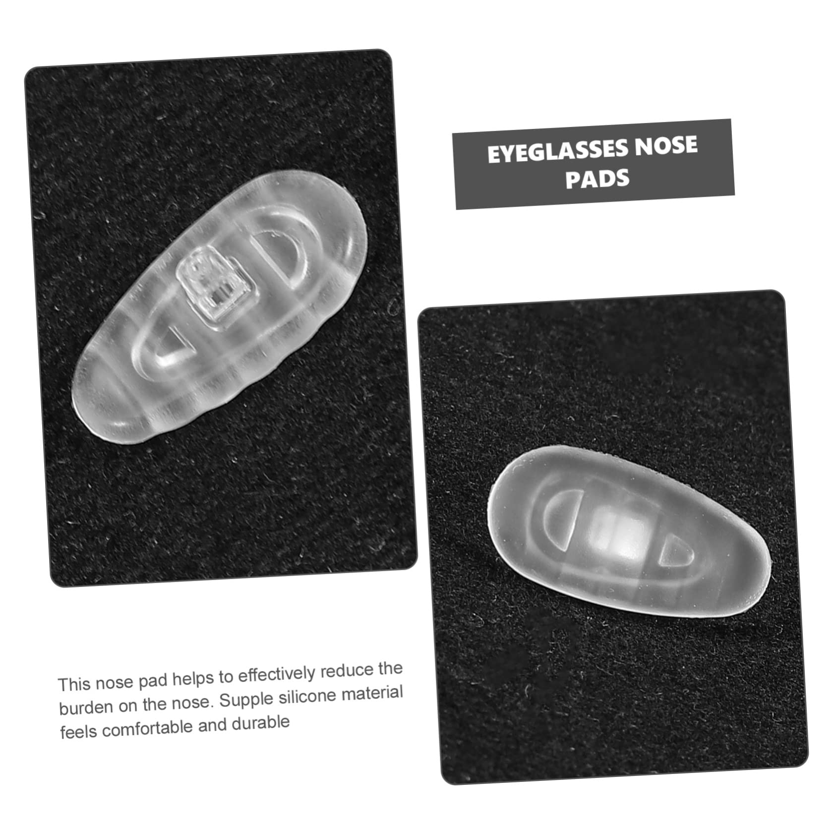 Beavorty 100 Pairs Silicone Nose Pads for Glasses, Replacement Nose Pads for Sunglasses & Eyeglasses, Anti-Slip Comfortable Eyewear Accessories - Perfect for Reading, Driving, and Outdoor Activities