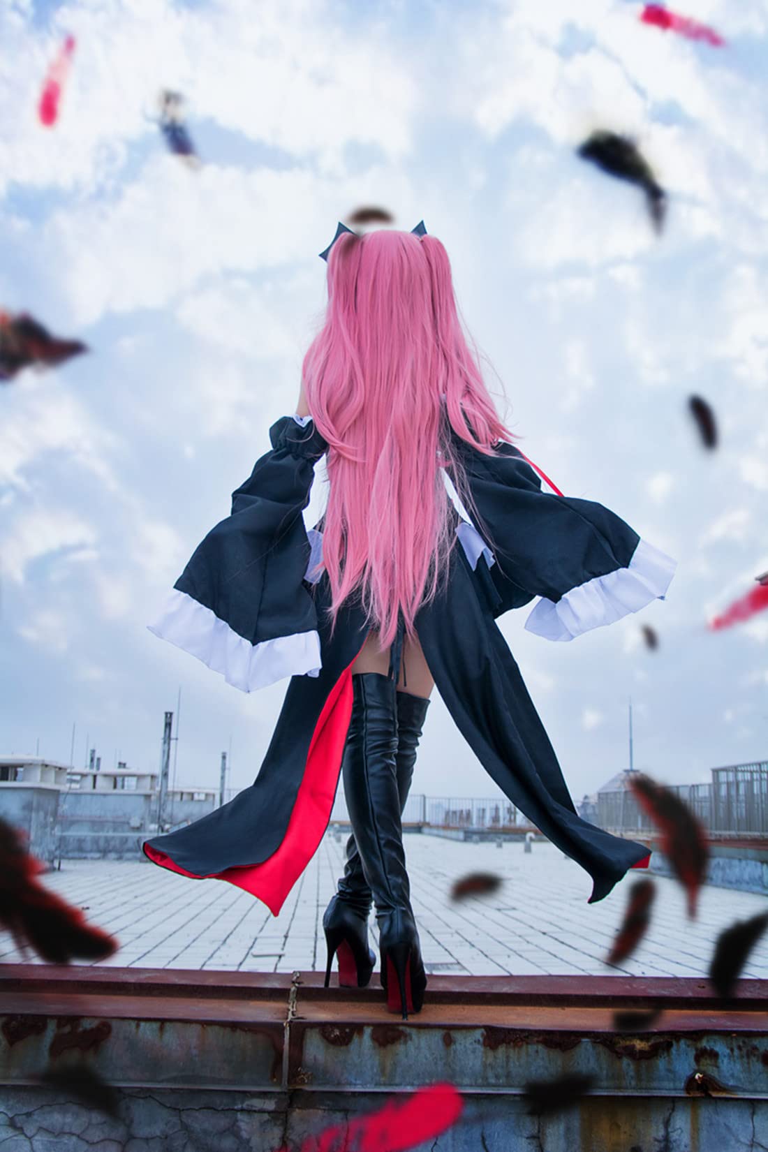 Elegant Women's Kimono Lolita Dress - Anime Krul Tepes Princess Cosplay Costume for Vampire Halloween & Anime Conventions | Perfect for Cosplay, Halloween Parties & Themed Events