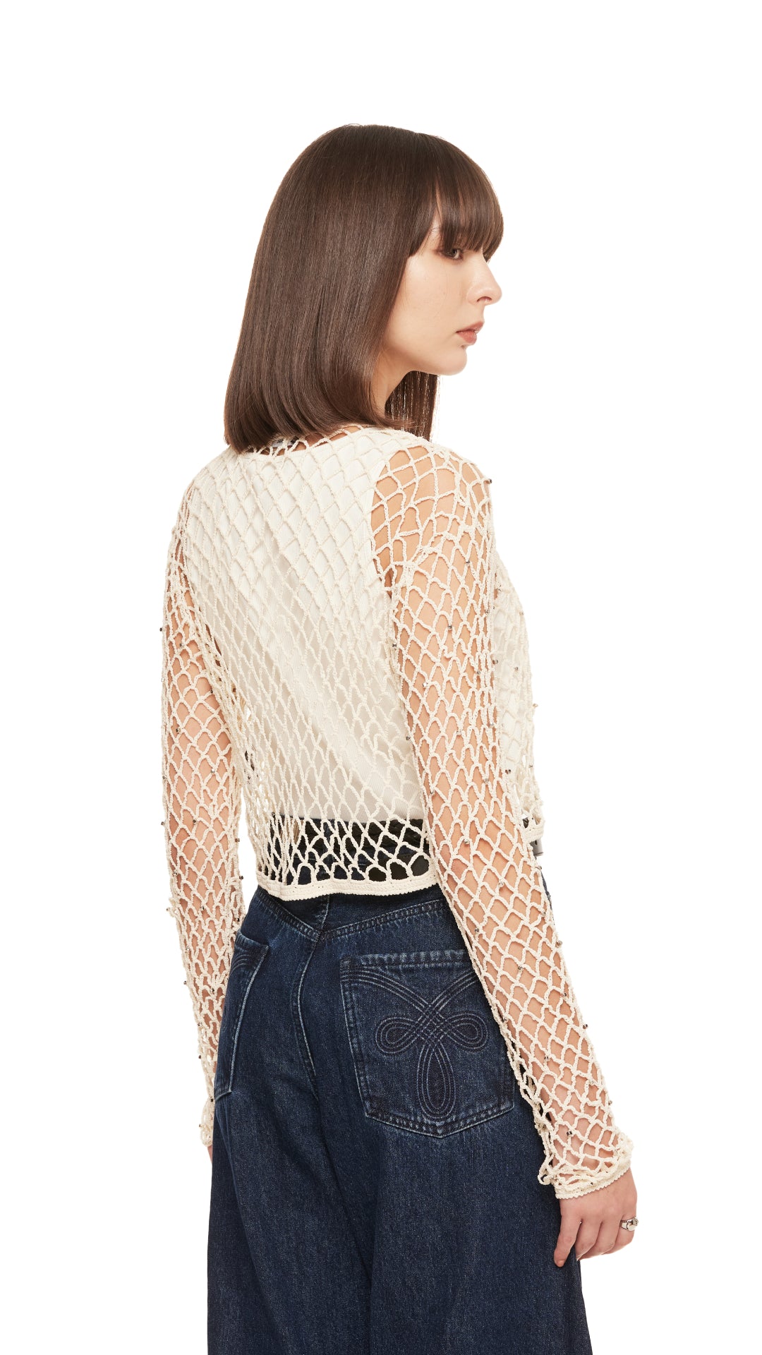 Stylish Beaded Crochet Cardigan for Women - Boho Chic Lace Knit Sweater | Perfect for Fall Layering, Beach Cover-ups & Festival Outfits