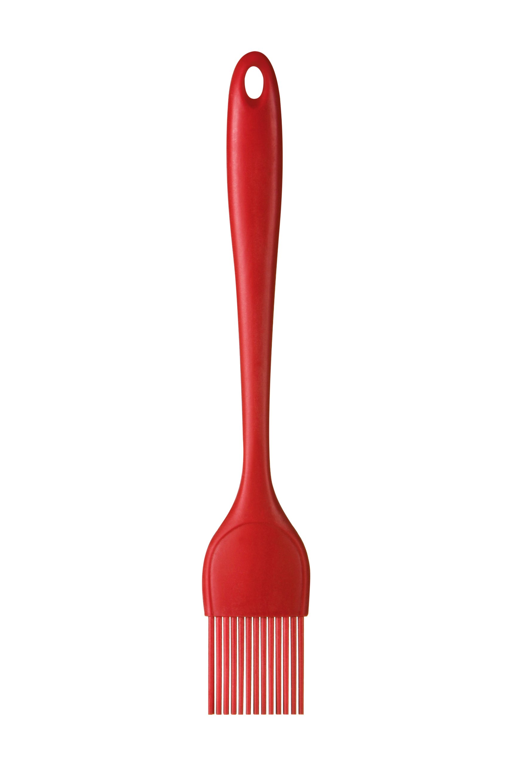 Premier Housewares Zing Silicone Pastry Brush - Red Basting Brush for Baking, Cooking, Grilling - Non-Stick, Heat-Resistant Kitchen Tool for Cakes, Bread, Pastries, BBQ