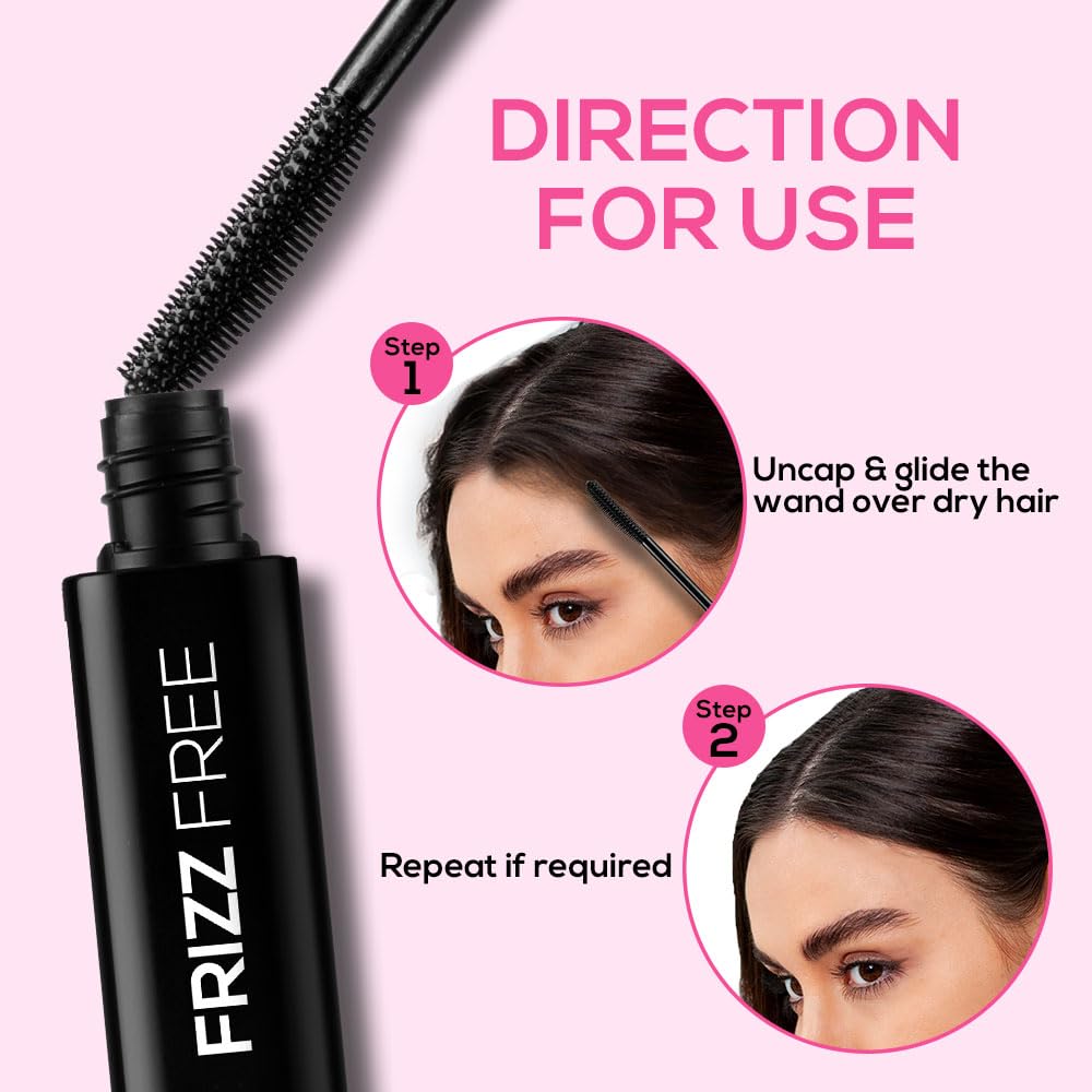 RENEE Frizz Free Hair Finishing Stick - Anti-Frizz Hair Wax for Flyaways & Baby Hairs, Non-Sticky Smoothing Gel with Biotin & Rosemary (15ml) - Perfect for Styling, Taming Flyaways & Finishing Looks - Great for Daily Use, Work, Parties & Special Occasions