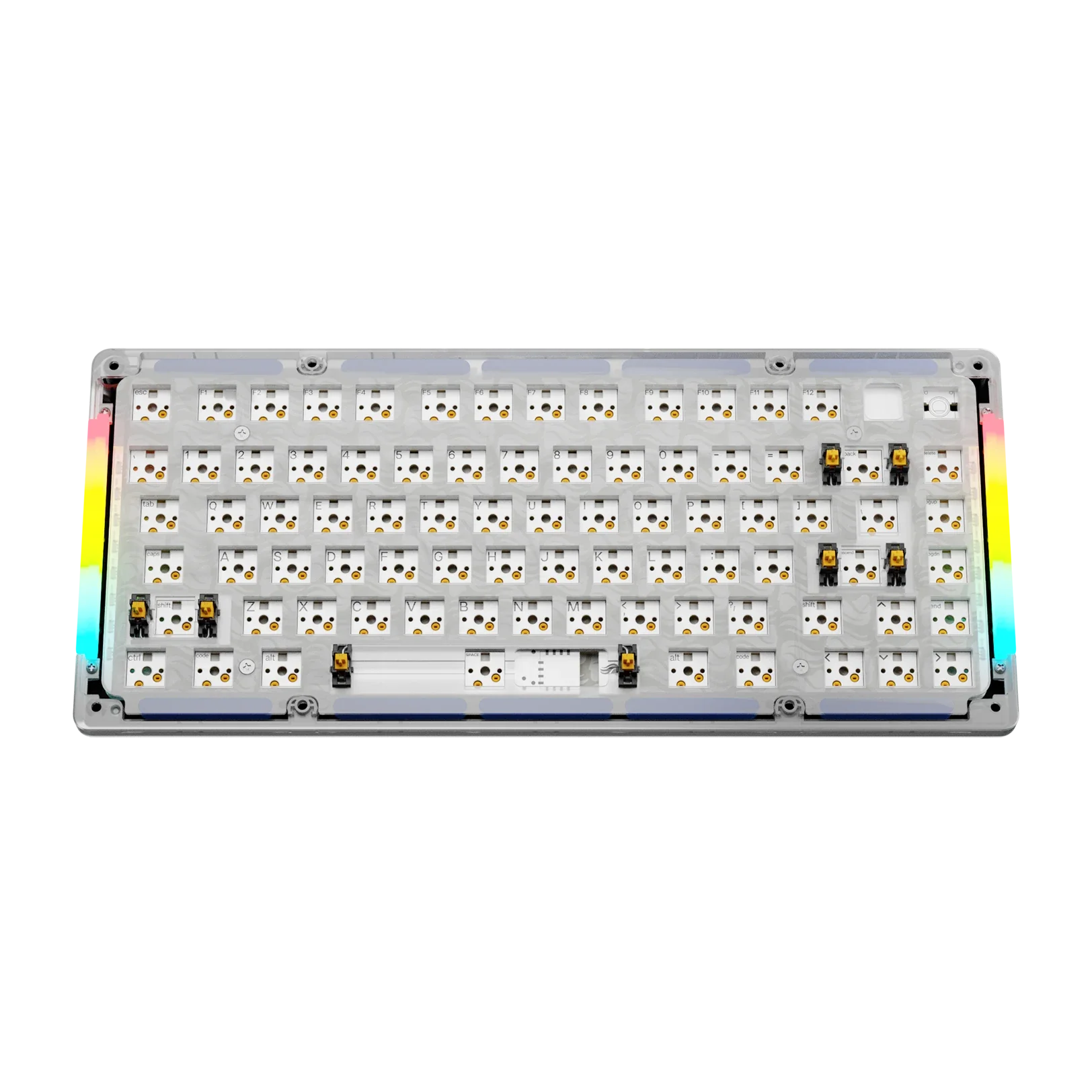 GMMK 3 Bottom Case - Durable Plastic EXO Frost 75% Keyboard Base for Mechanical Keyboards | Perfect for Gaming, Typing & Office Work