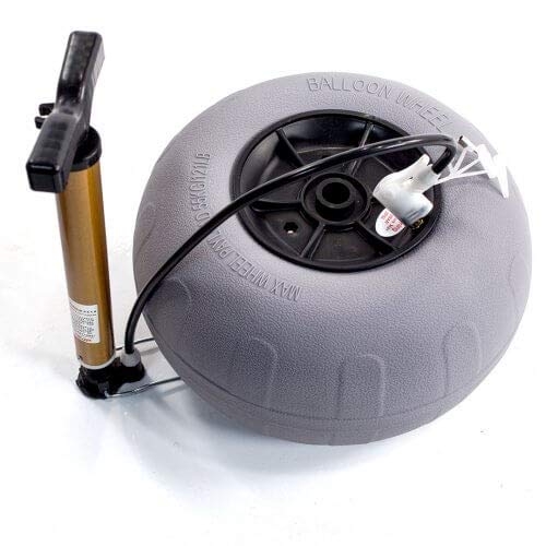 Challenger Mobility 11.8” x 7” Beach Balloon Tires for Soft Sand - Replacement Wheels for Beach Carts, Kayak Carts & Buggies - Includes 2 Tires & Air Pump - Perfect for Beach Trips, Water Sports & Outdoor Adventures