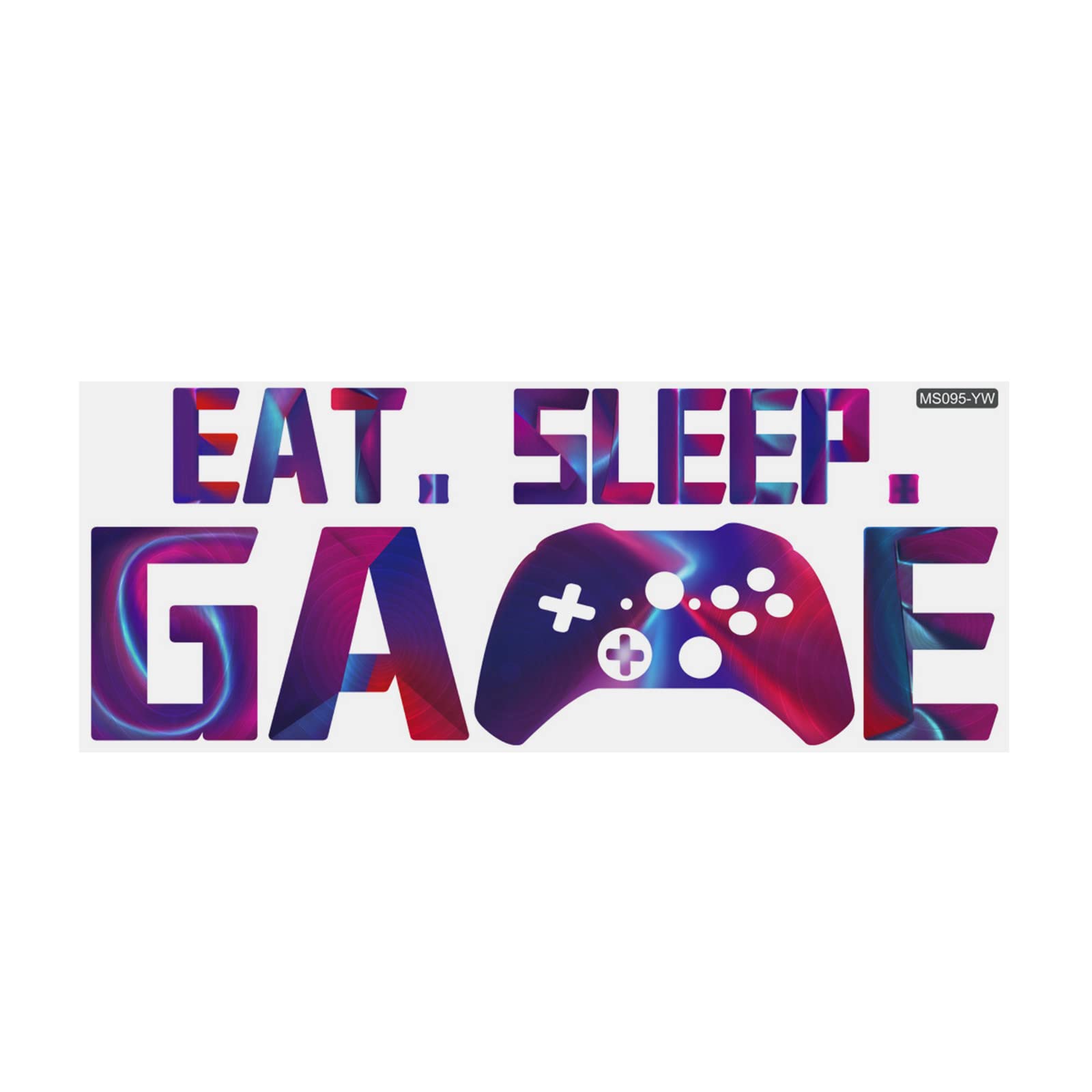 Self-Adhesive Game Controller Wall Stickers - English Slogan Decals for Room Decor, Christmas Home Decoration, Gifts for Gamers | Perfect for Bedroom, Game Room & Office Wall Art