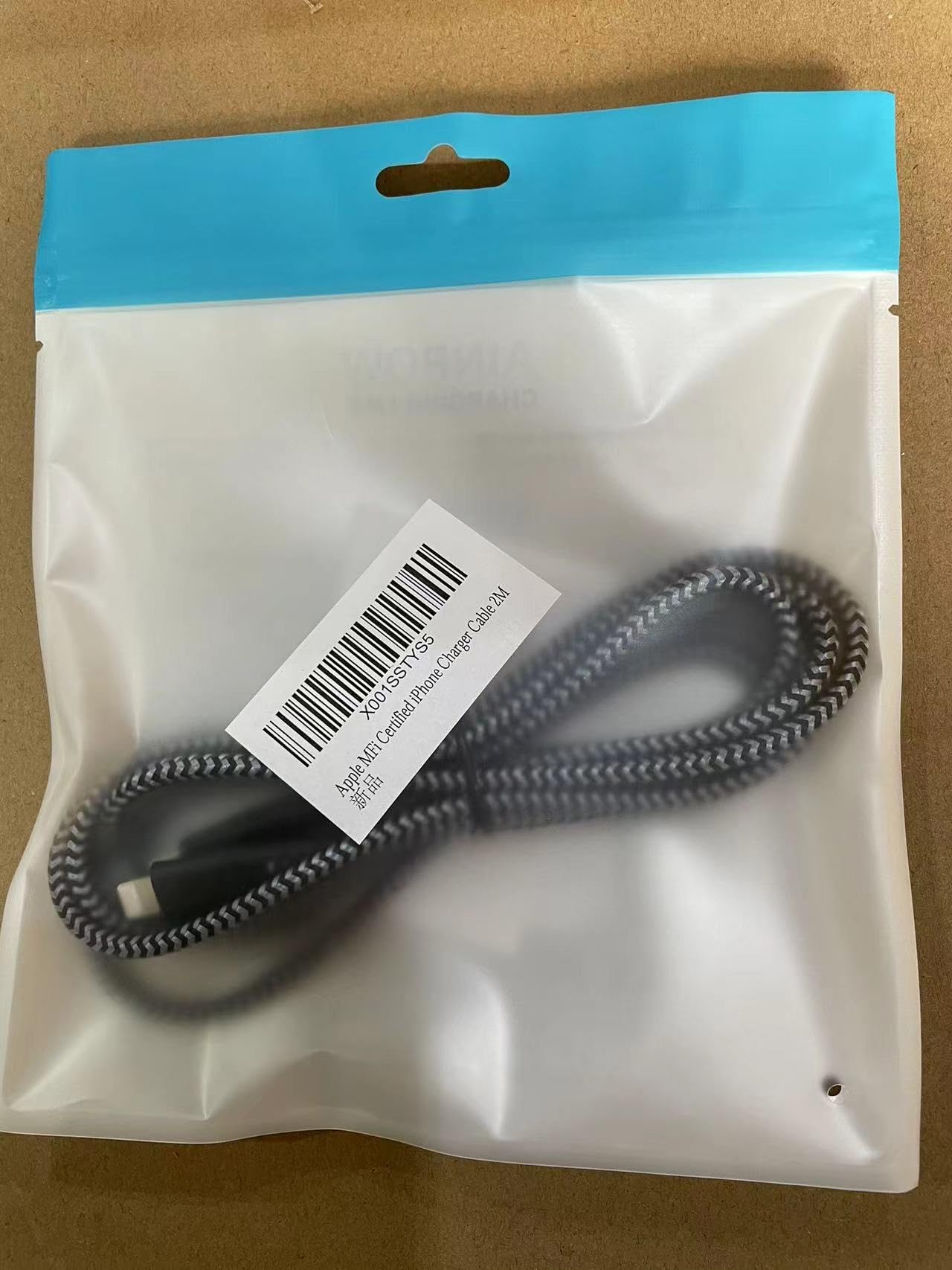 MFi Certified USB C to Lightning Cable 2M - Fast Charging Nylon Braided iPhone Charger Cord for Apple iPhone 14 Pro Max/13/12/Mini/X/XS/XR/SE/8 - Perfect for Home, Office & Travel Charging