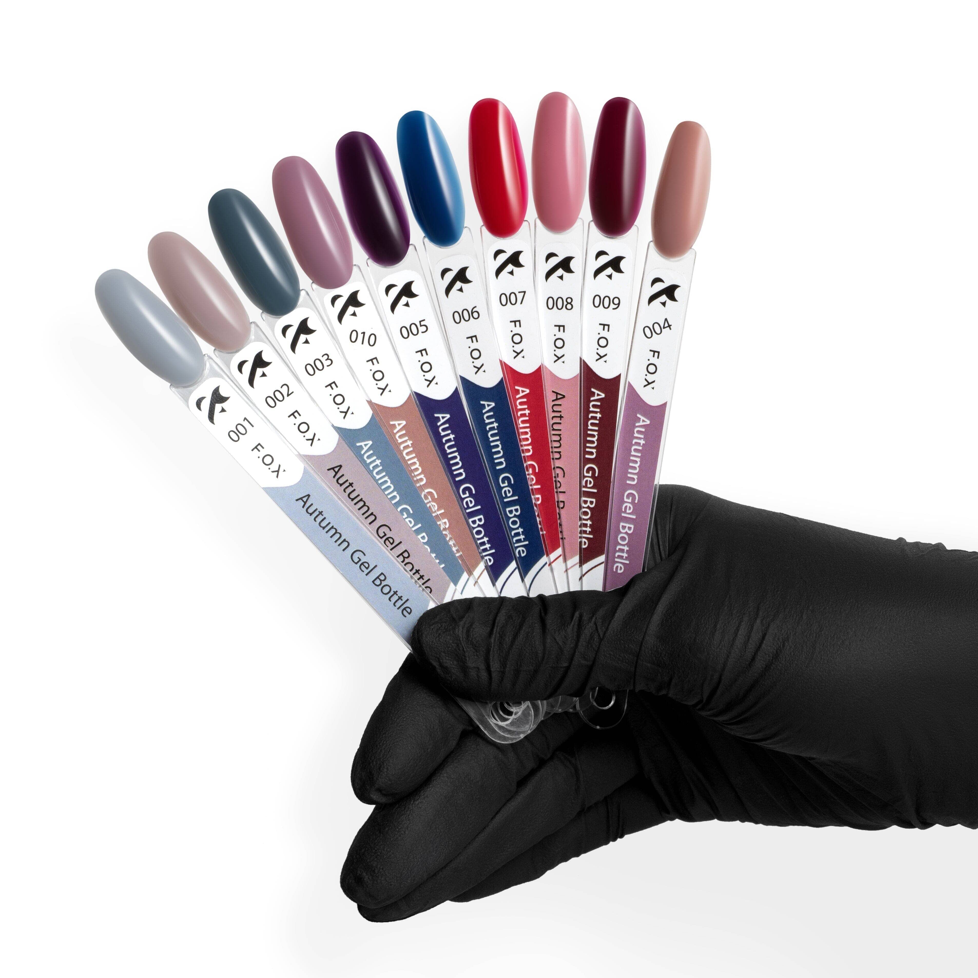 F.O.X Autumn Acrylic Gel Nail Polish Bottle 008 - Long Lasting High Gloss Nail Art Gel for Professional & Home Manicure, Perfect for Fall Nail Designs & DIY Nail Salon