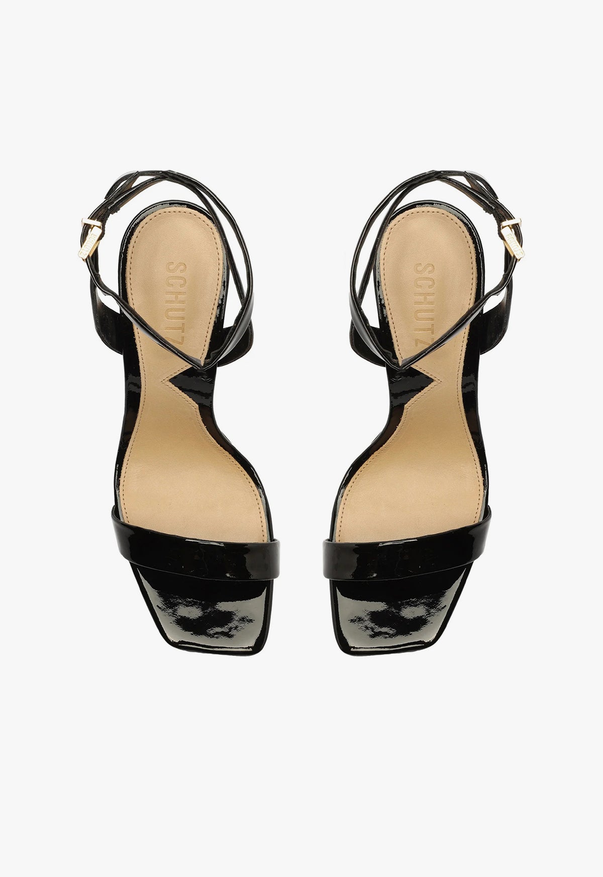 Filipa Patent Leather Sandal with 3.5 Inch Heel - Elegant Black Women's Dress Sandals for Weddings, Parties & Evening Events