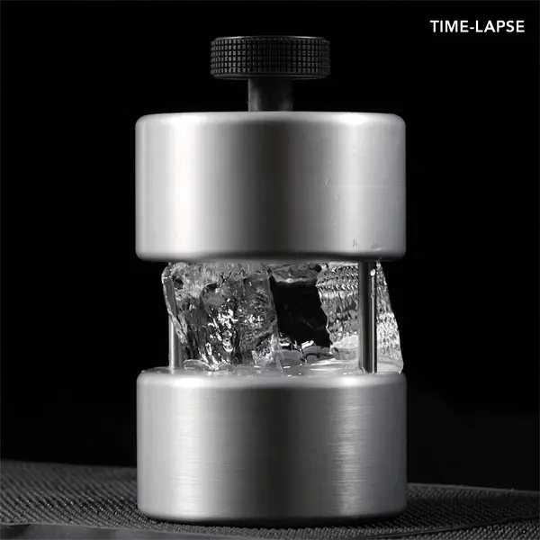 Premium Cocktail Kingdom 70mm Ice Ball Maker - Silver Finish for Whiskey, Bourbon & Craft Cocktails - Perfect for Home Bars & Entertaining