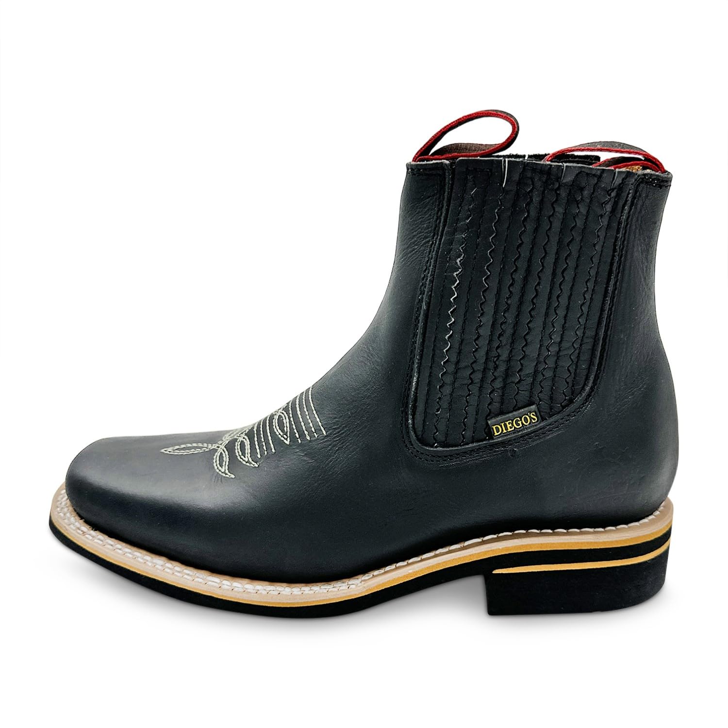 **Western Cowboy Boots for Men - Short Ankle Rodeo Boots - Comfortable & Stylish for Country Dancing, Rodeos & Casual Wear**