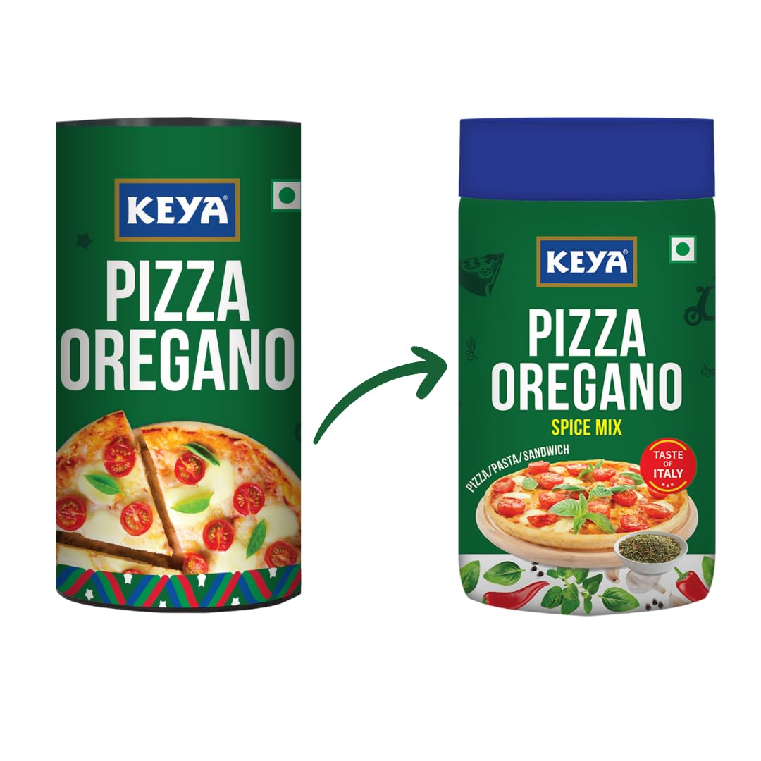 Keya Italian Pizza Oregano Spice Mix - 100% Natural, Vegan, No Preservatives or MSG - Healthy Italian Seasoning for Pizza, Pasta, Garlic Bread & More - Perfect for Cooking, Marinades & Dips - 75g