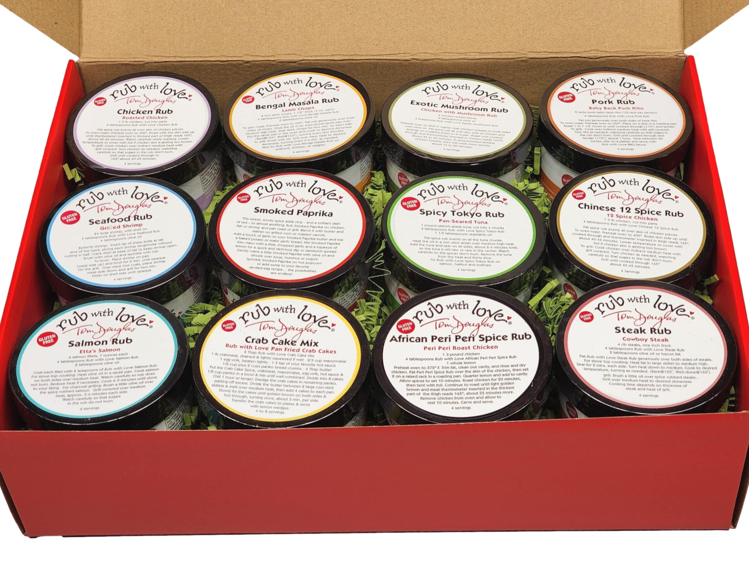 Premium BBQ Spice Gift Set - 12 Jars Ultimate Meat Rubs & Seasonings for Grilling Fish, Chicken, Pork & Steak | Perfect for Backyard BBQ, Tailgating & Holiday Gifting