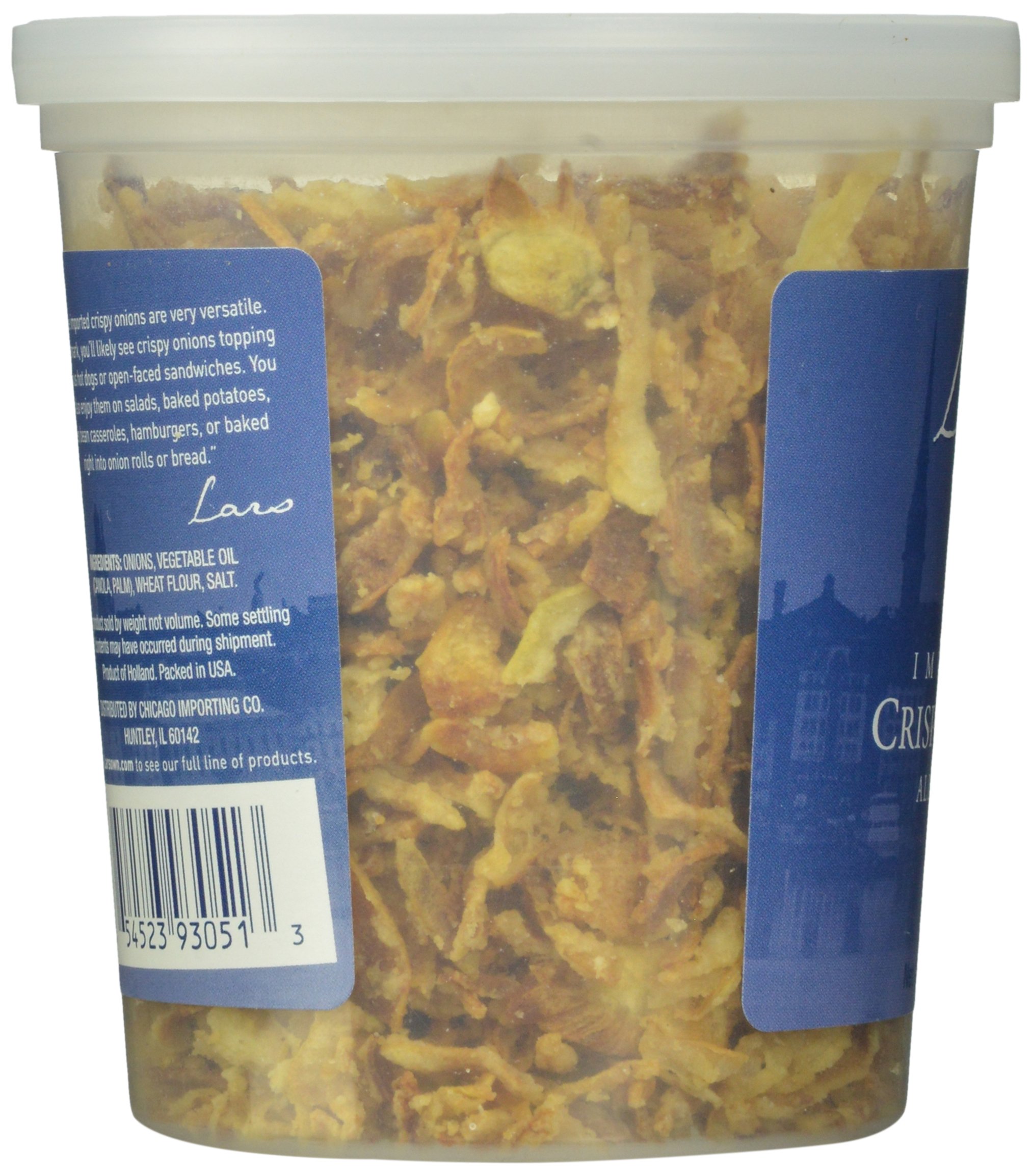 Premium Crispy Fried Onions - 4 oz (Pack of 12) | All-Natural Topping for Salads, Burgers, Casseroles & More | Lars' Own Brand | Gluten-Free Snack