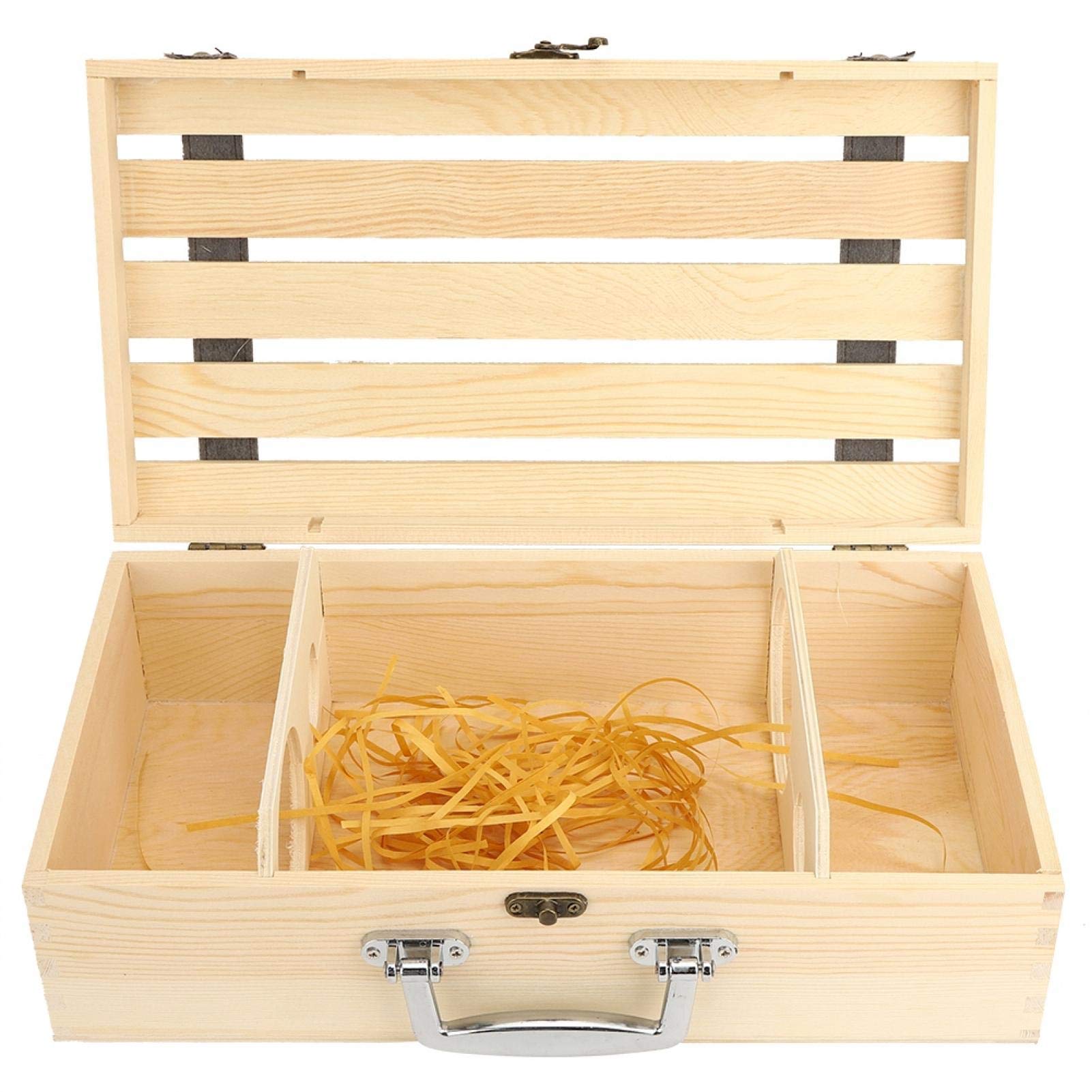 Premium Wooden Wine Gift Box - Elegant Hollow-Out Design for Red Wine Bottles, Classic & Portable for Kitchen, Dining, Parties & Gifting