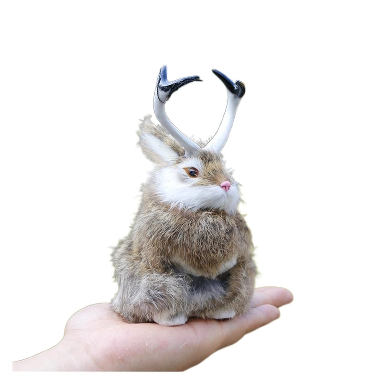 Realistic Brown Rabbit Plush Toy - Kawaii Stuffed Animal for Kids, Pet Simulation & Home Office Decor - Perfect for Nursery, Gift Giving and Cuddling