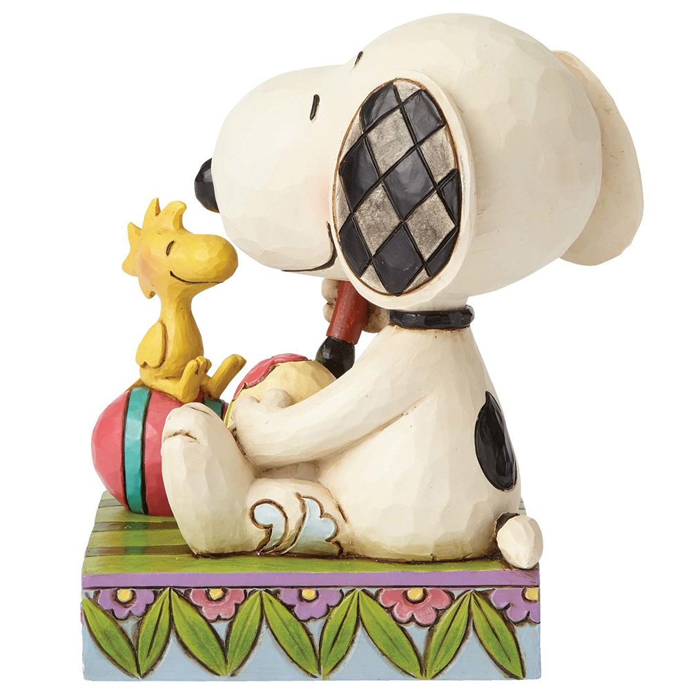 Enesco Snoopy & Woodstock Easter Eggs - Cute Collectible Figurines for Easter Decorations, Gifts, and Home Display