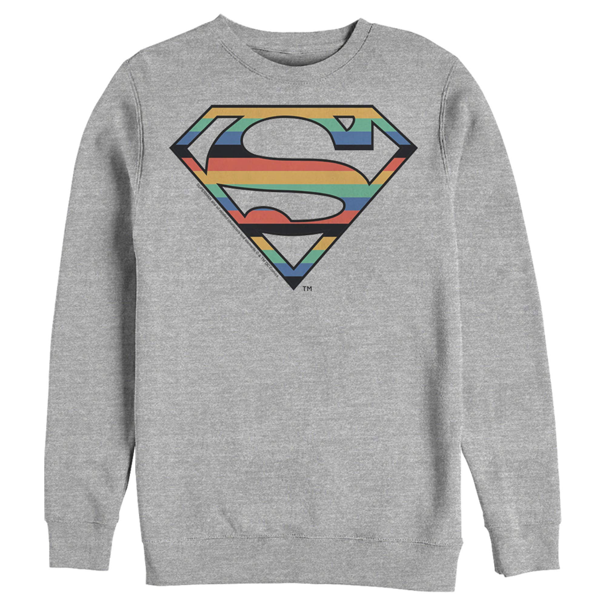 Men's Superman Logo Retro Sweatshirt - Casual & Superhero Style