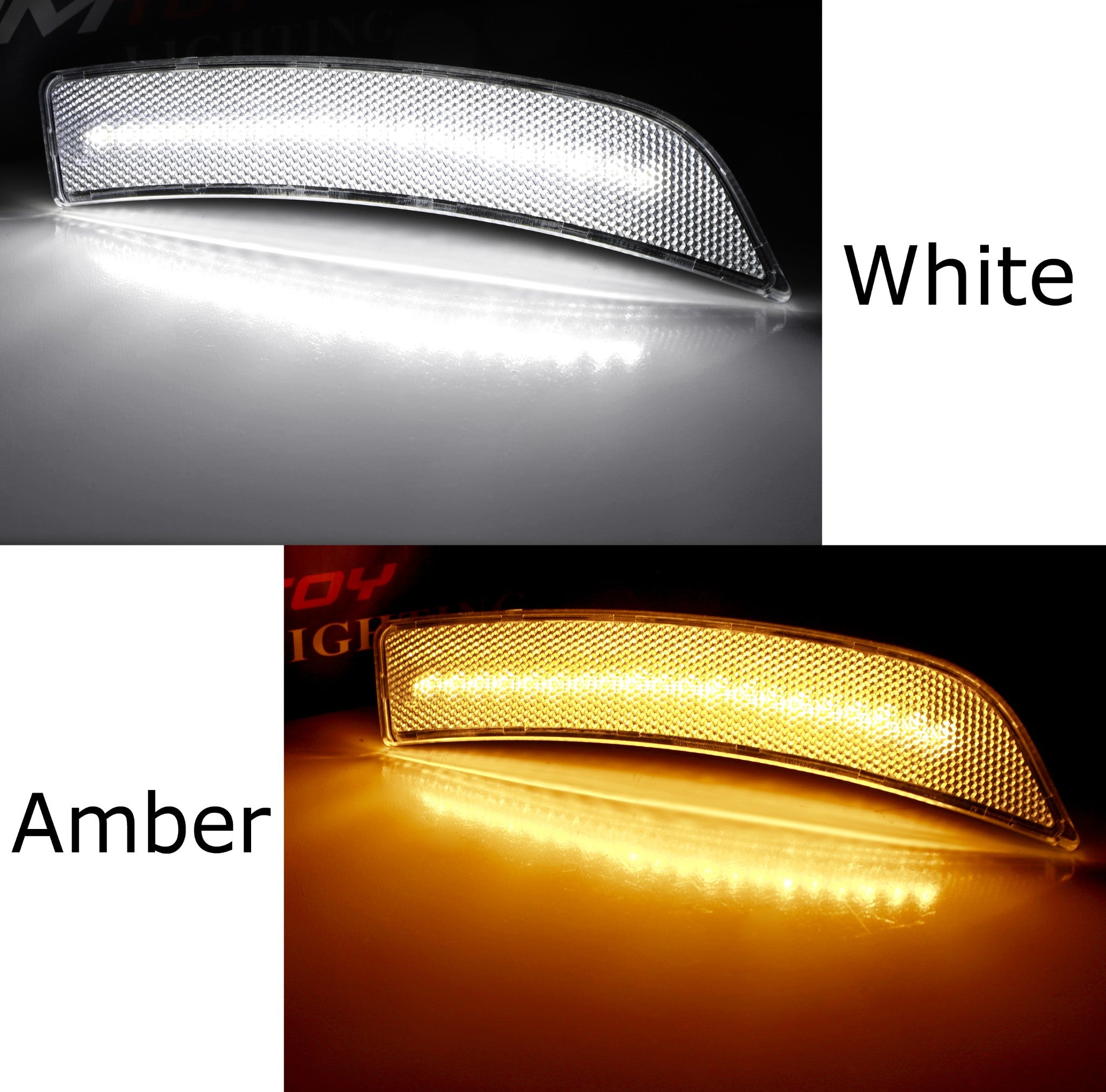 Clear White/Amber Switchback LED Side Marker Lights for 2022-2023 Subaru BRZ & Toyota GR86 - Durable, Bright Turn Signal Lamps for Enhanced Night Driving Safety