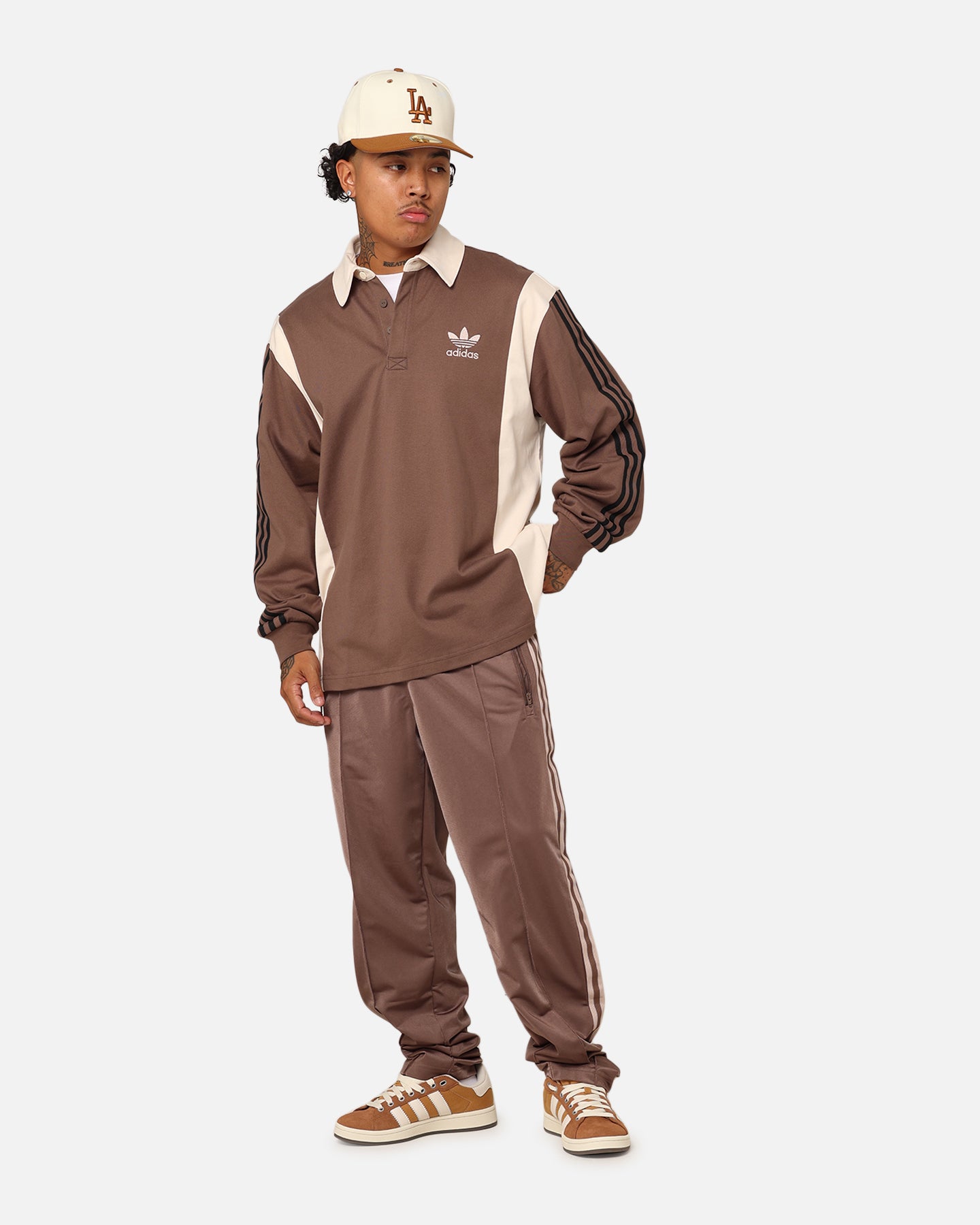 Adidas Archive Track Pants for Men - Earth Strata Color - Comfortable Athletic Joggers for Running, Gym & Casual Wear