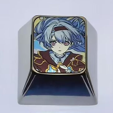 Custom Titanium Alloy Keycaps 1U/1.5U - Firefly AR 26710 Metal Gaming Keycaps for Mechanical Keyboards - Perfect for PC Gaming, Typing & Keyboard Customization