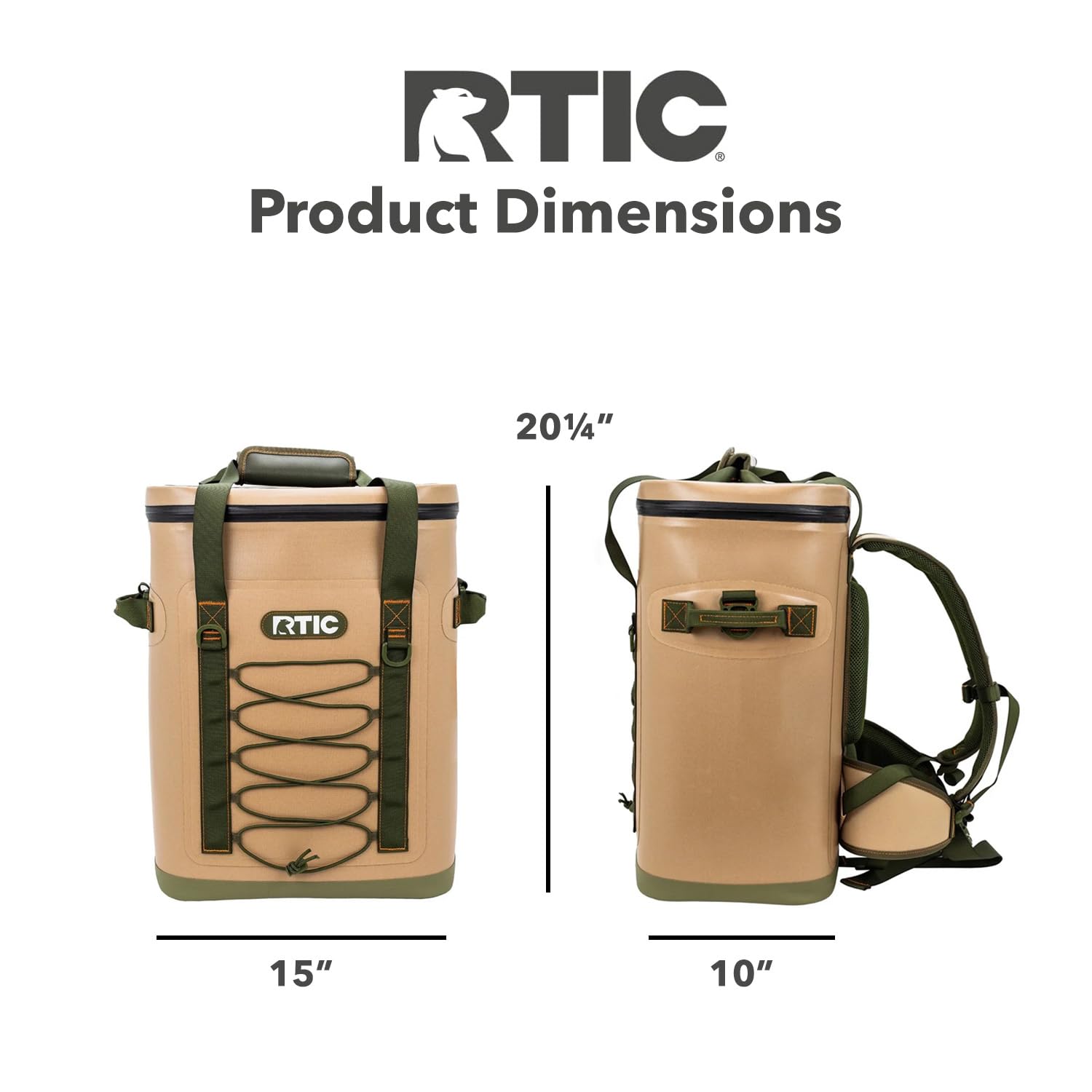 RTIC 36 Can Backpack Cooler - Insulated, Waterproof Soft Cooler Bag for Ice, Drinks, Lunch - Perfect for Beach, Travel, Camping, Picnic, Hiking, and Outdoor Adventures