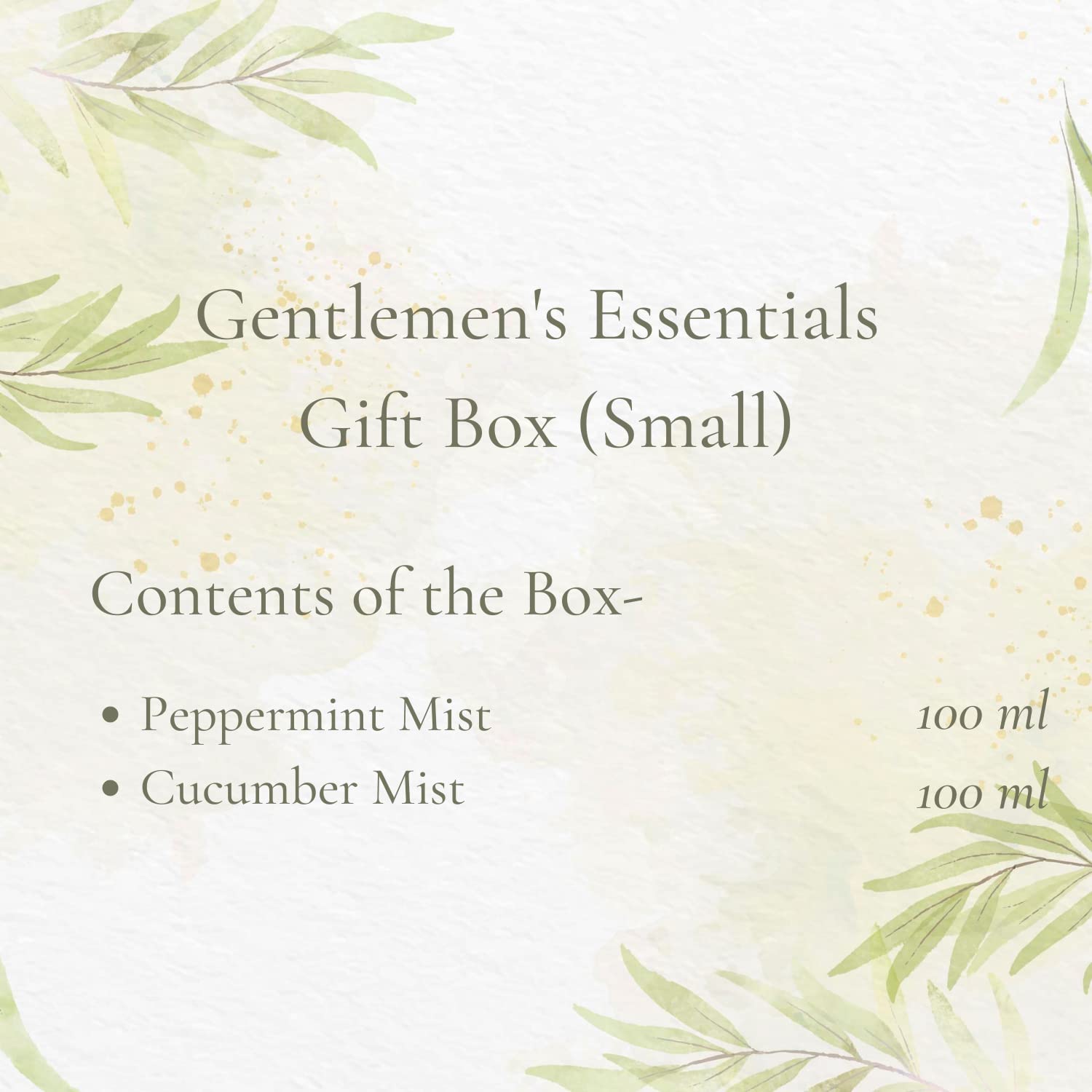 Anadi Gentleman's Essentials Skincare Gift Set for Men - Cucumber & Peppermint Face Toner (2x100ml) | Birthday, Rakhi, Anniversary Gift for Him | Perfect for Daily Skincare Routine & Grooming Essentials