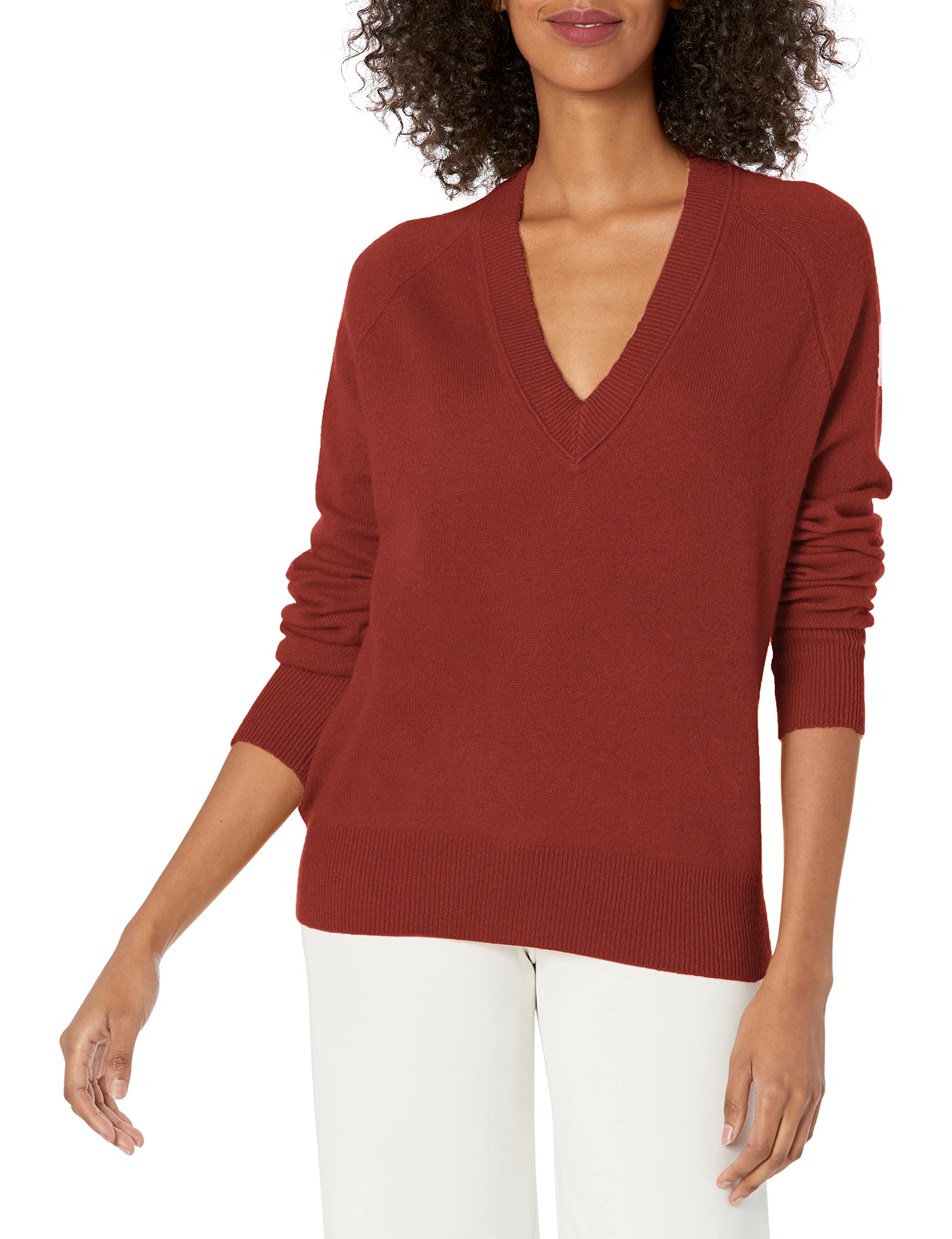 Women's Madalene V-Neck Sweater - Soft Knit Pullover for Casual Wear & Office Outfits | Cozy Fall & Winter Fashion | Perfect for Layering, Date Nights & Work Attire