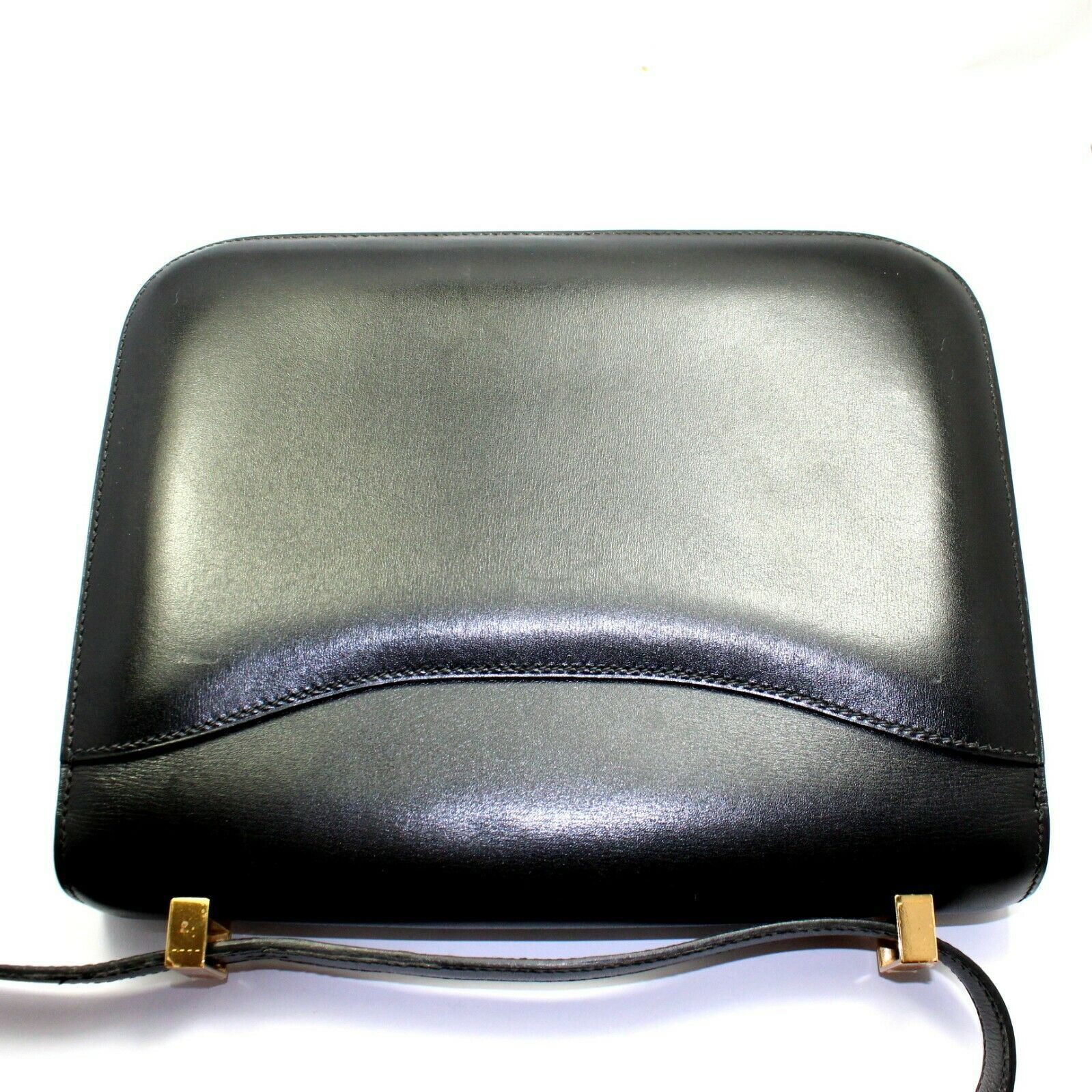 Authentic Hermes 23cm Black Box Leather GHW Constance Handbag - Luxury Designer Crossbody Bag for Women, Perfect for Parties, Dating & Special Occasions