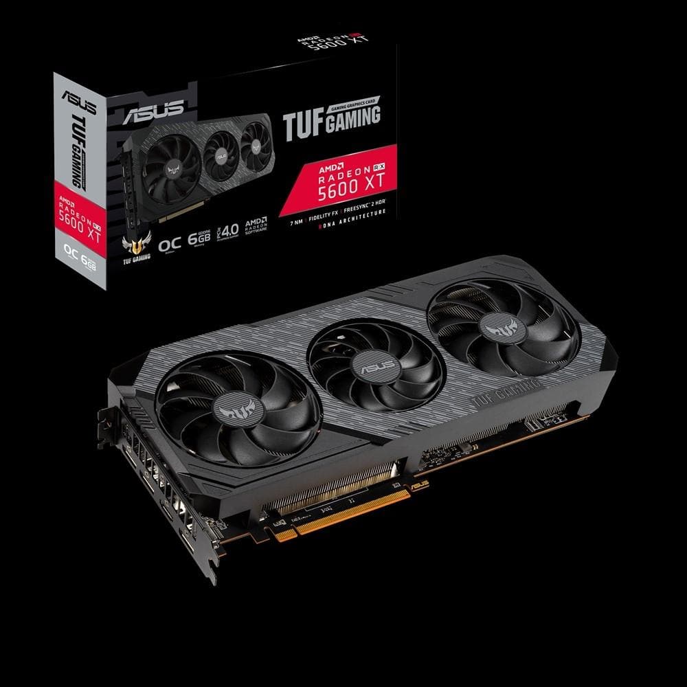 ASUS TUF Gaming RX 5600 XT 6GB GDDR6 Graphics Card - EVO Edition with 3-Year Warranty | High Performance for 1080p & 1440p Gaming, Streaming & Content Creation