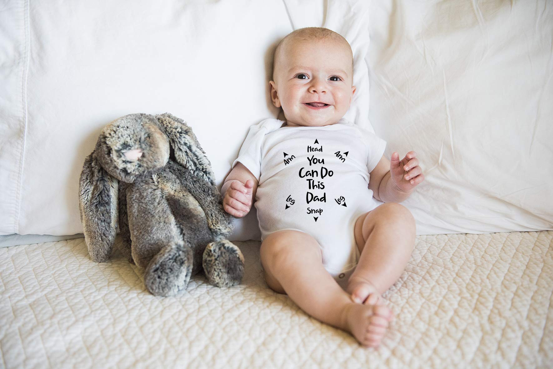 Funny Baby Bodysuit for Newborns - Dad Gift for Playtime & Photos
