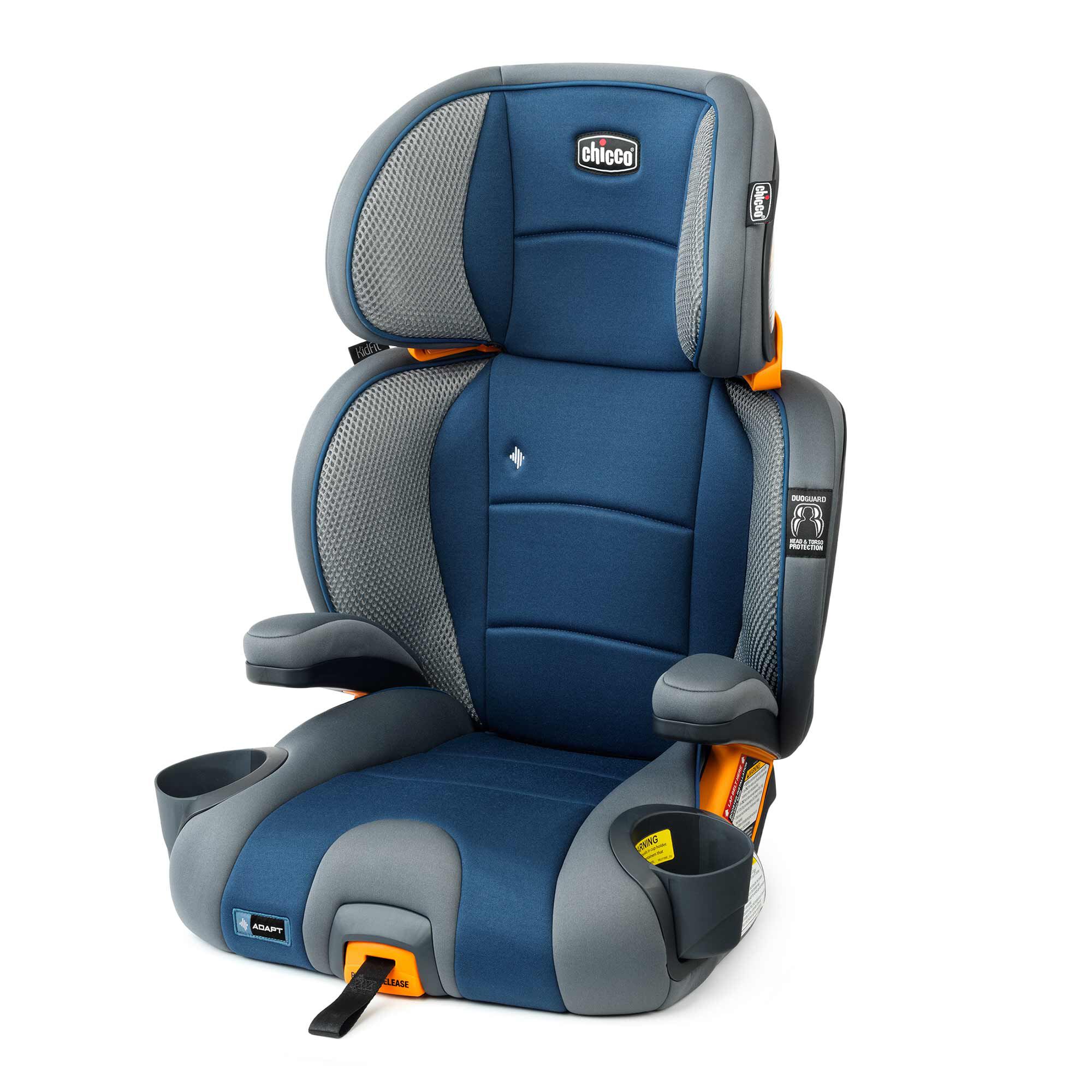Chicco KidFit Adapt Plus 2-in-1 Belt Positioning Booster Car Seat for Kids - Safe & Comfortable Convertible Car Seat for Toddlers to Big Kids - Perfect for School, Travel & Family Road Trips