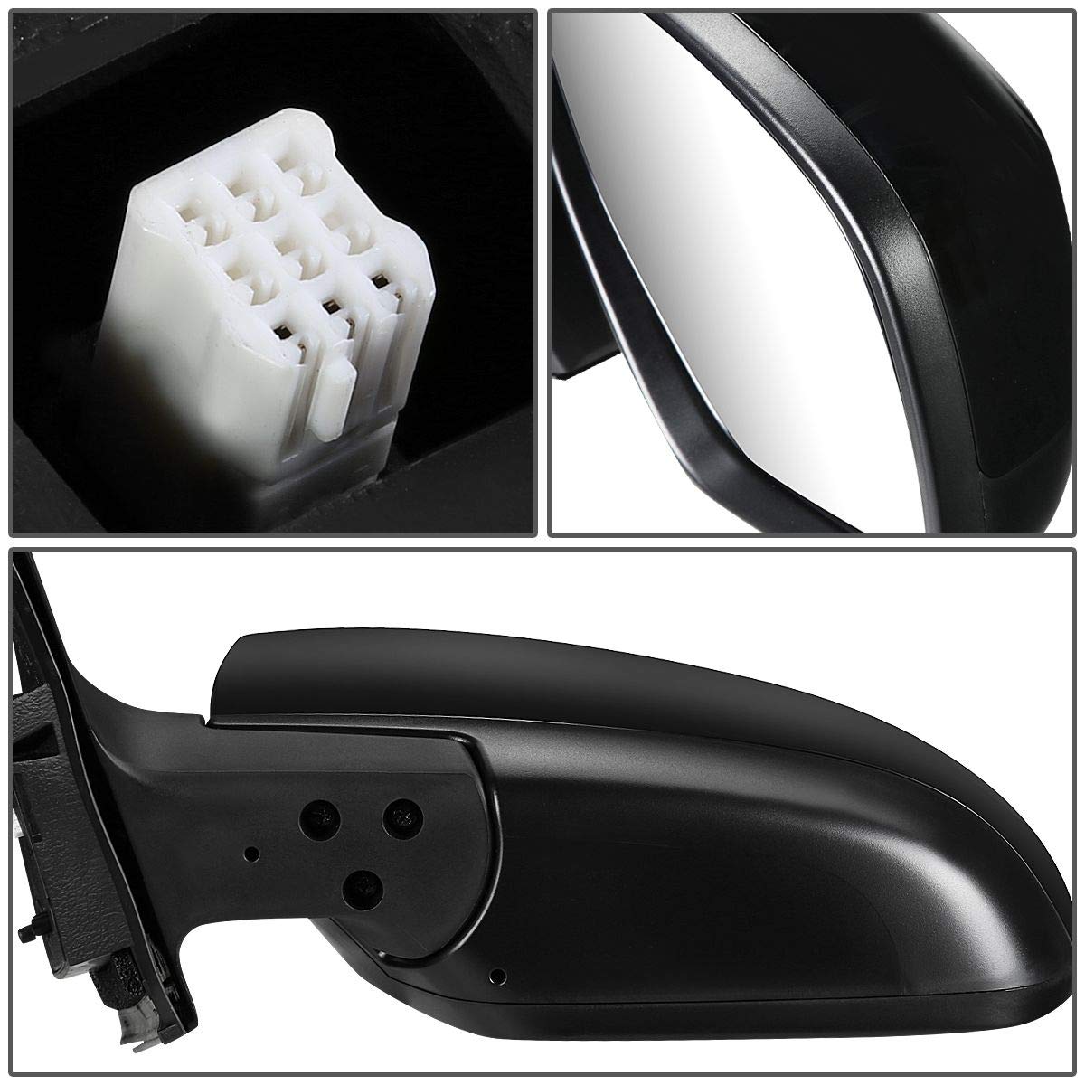 Auto Dynasty MA1320168 MA1321168 Pair OE Style Powered Rear Side View Door Mirrors Compatible with Mazda CX9 2010-2015 - Perfect for Safe Lane Changes & Parking Assistance