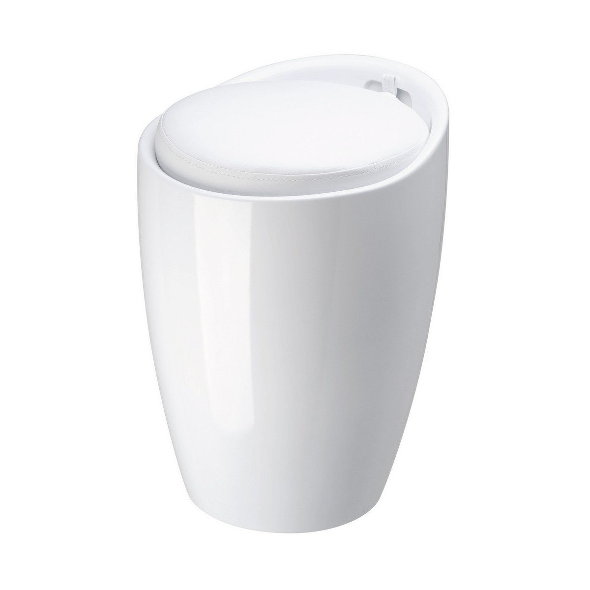 Le Studio White Bathroom Poff Shower Chair – Durable & Comfortable Bath Seat for Elderly, Disabled, and Post-Surgery Use – Perfect for Showers, Bathtubs, and Spa Relaxation