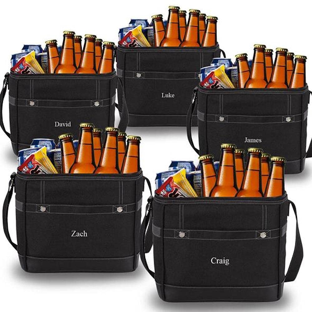 Custom Monogrammed Cooler Tote - 12-Pack Personalized Cooler Bags for Picnics & Beach