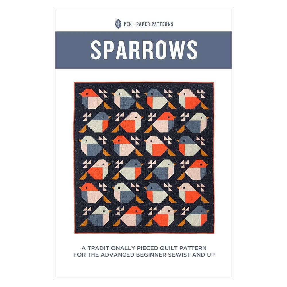 Sparrows Quilt Pattern PDF - Printable Sewing Template for DIY Quilting Projects - Perfect for Home Decor, Baby Blankets, and Handmade Gifts