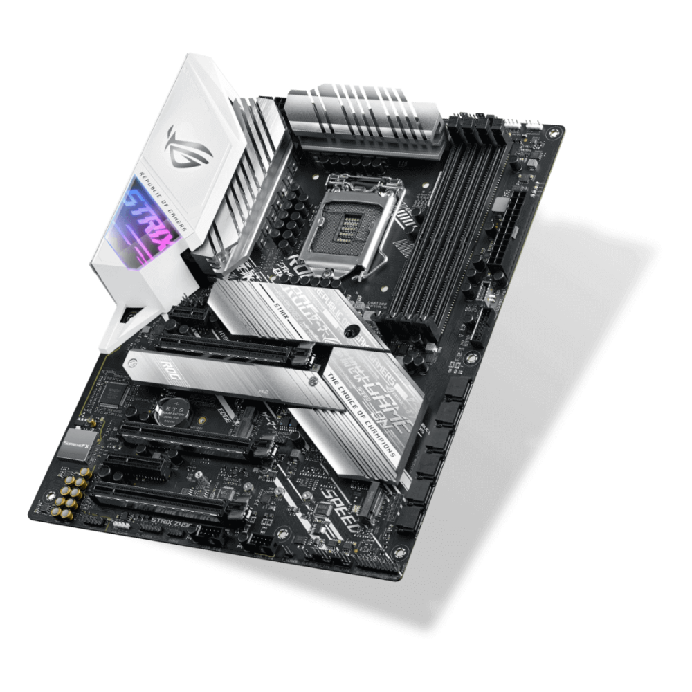 ASUS ROG STRIX Z490-A Gaming Motherboard - Intel Z490 ATX, LGA 1200 Socket, WiFi 6, PCIe 3.0, DDR4 4600MHz, Aura Sync RGB - Perfect for PC Gaming, Streaming & Content Creation