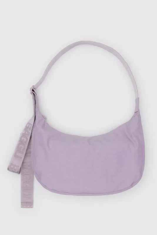 Medium Crescent Bag in Dusty Pink - Stylish Crossbody Purse for Women, Perfect for Everyday Use, Travel & Shopping